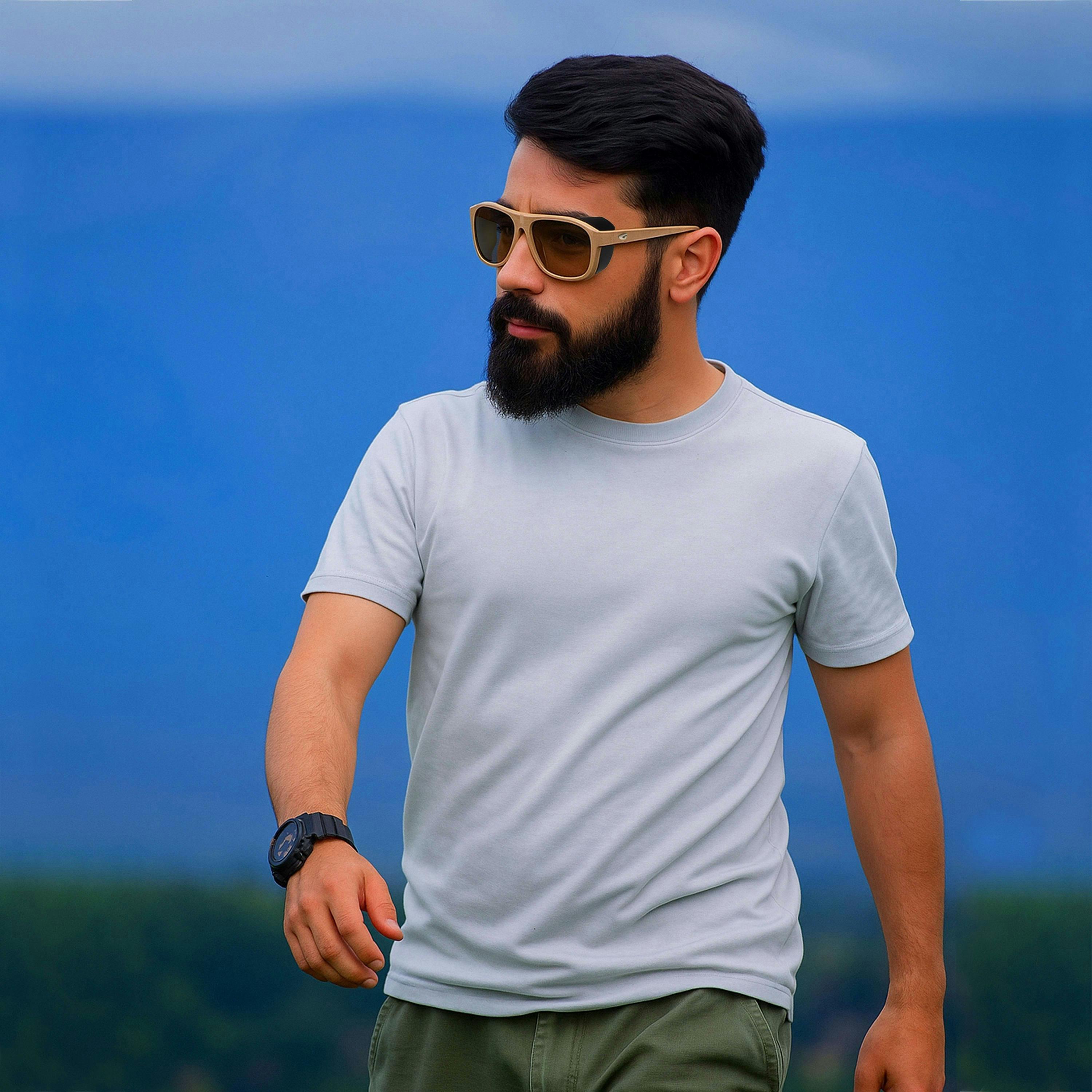 Unisex Polarised UV400 Sport Sunglasses with Mirror Scratch-Resistant Lens , view 4 of 5