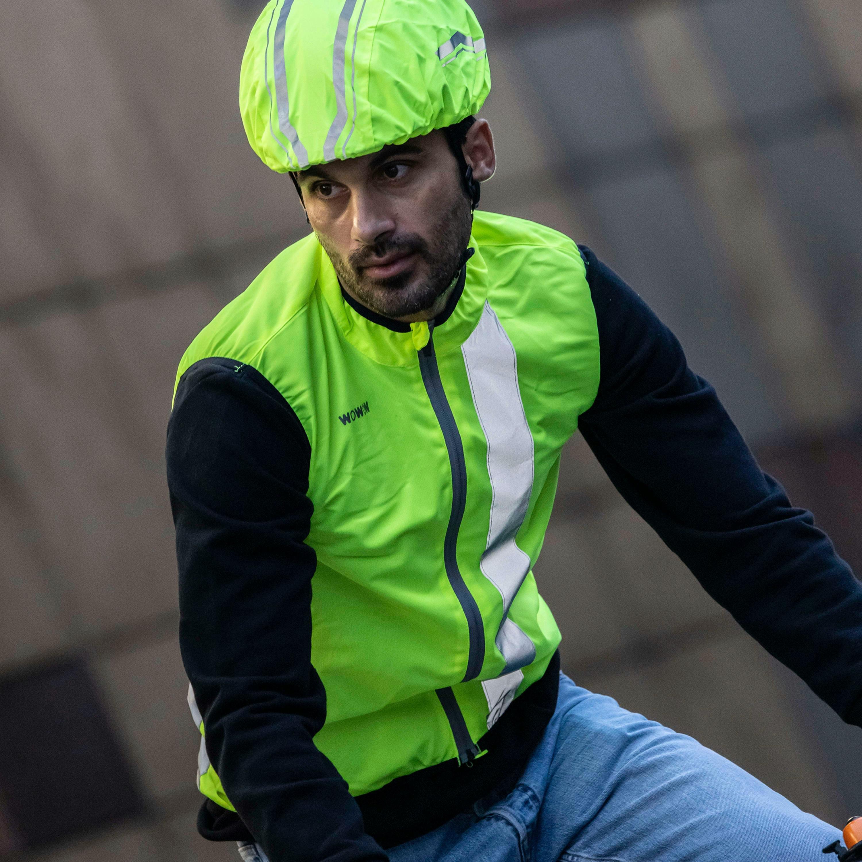 Mens Ladies Maverick Yellow Hi Vis Reflective Cycling Vest , view 5 of 5