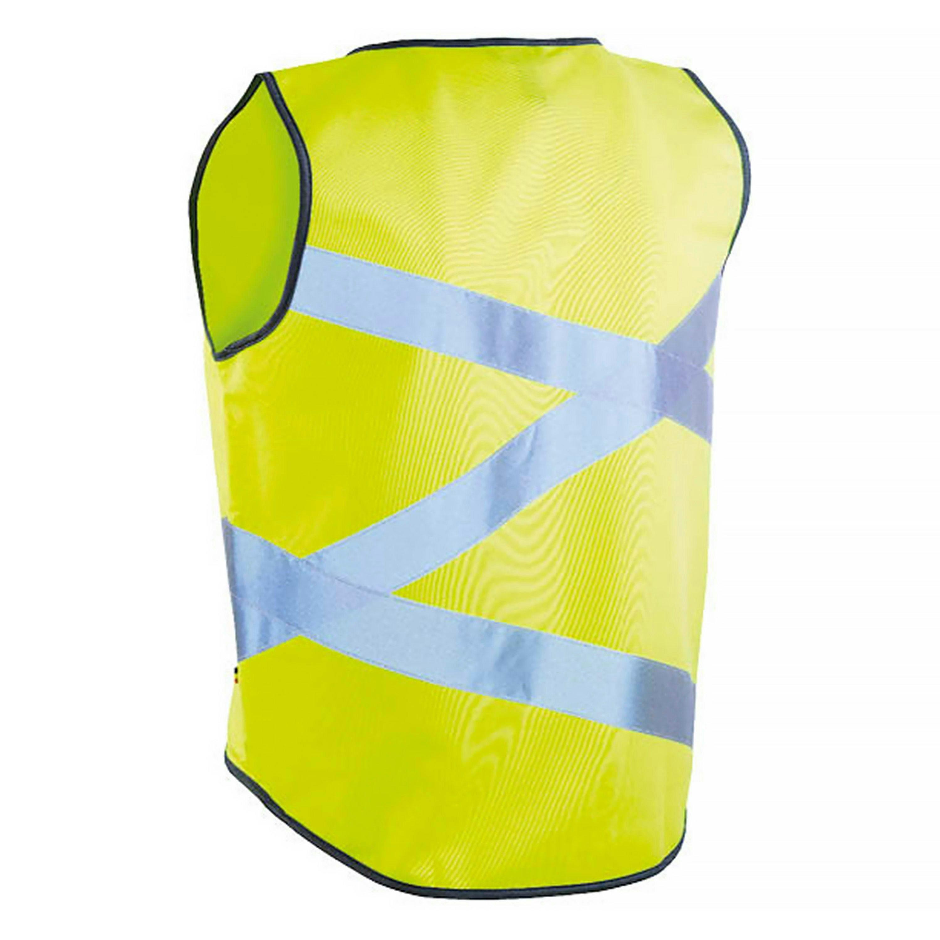 Mens Ladies Crossroad Yellow Hi Vis Reflective Cycling Vest , view 2 of 5