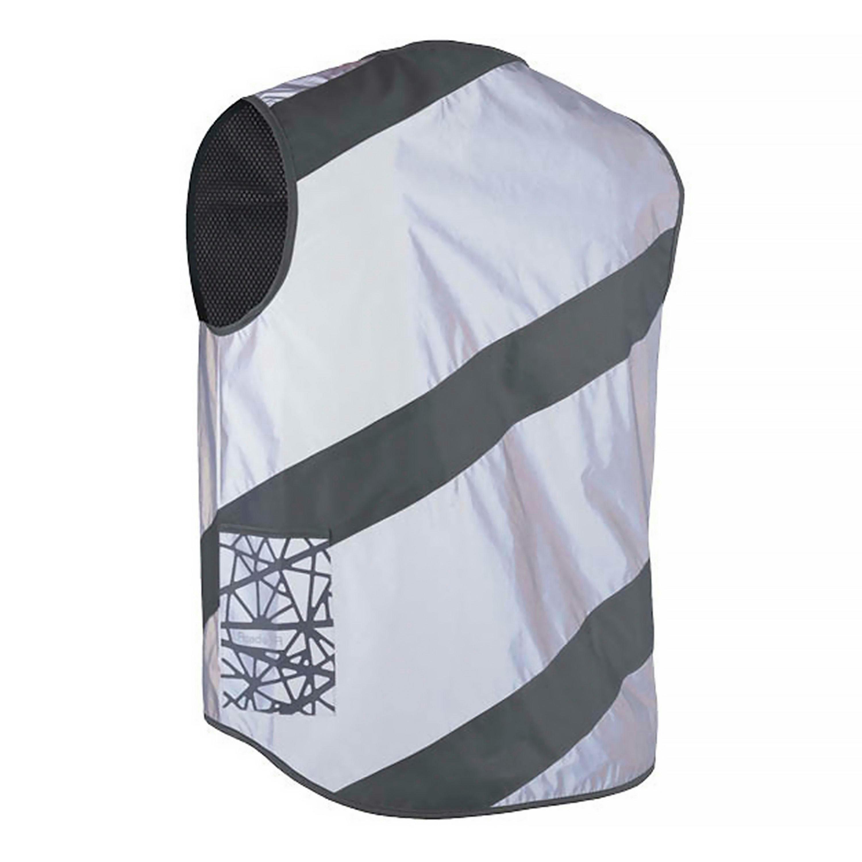 Mens Ladies Roadie Yellow Hi Vis Full Reflective Cycling Vest with Pockets , view 2 of 5