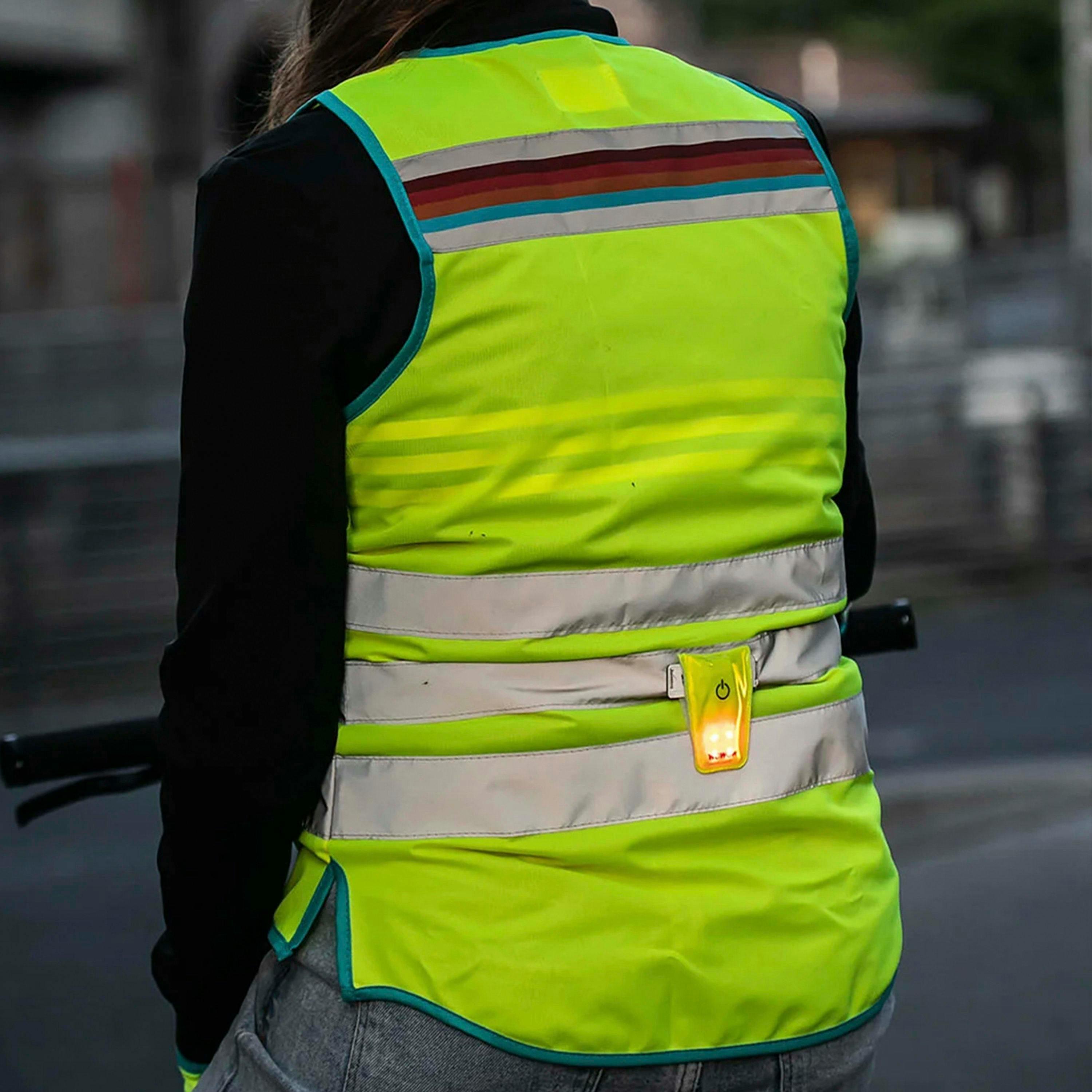 Ladies Lucy Yellow Hi Vis Reflective Cycling Vest , view 5 of 5