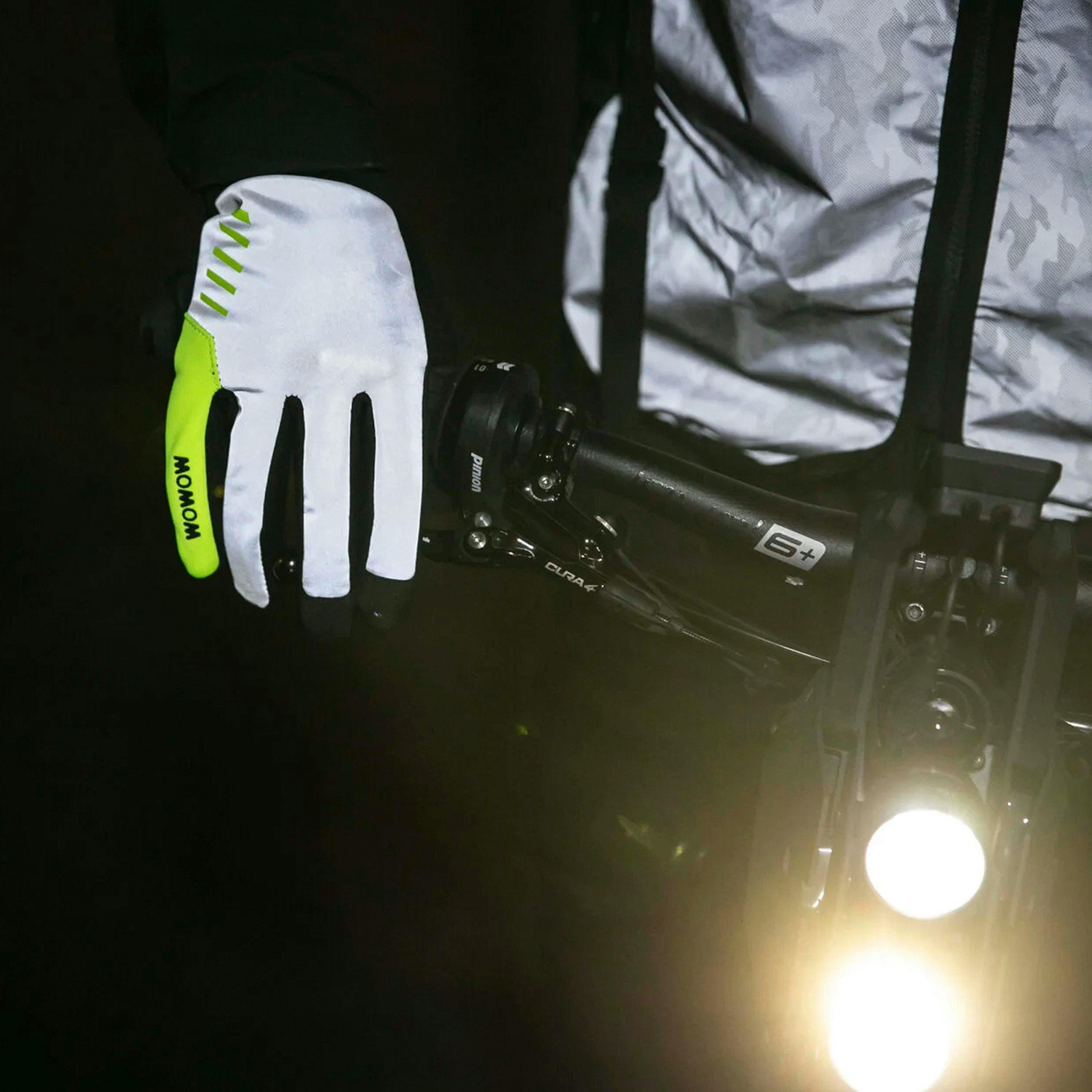 Mens Ladies Night Stroke Full Reflective Windproof Winter Touchscreen Gloves , view 5 of 5