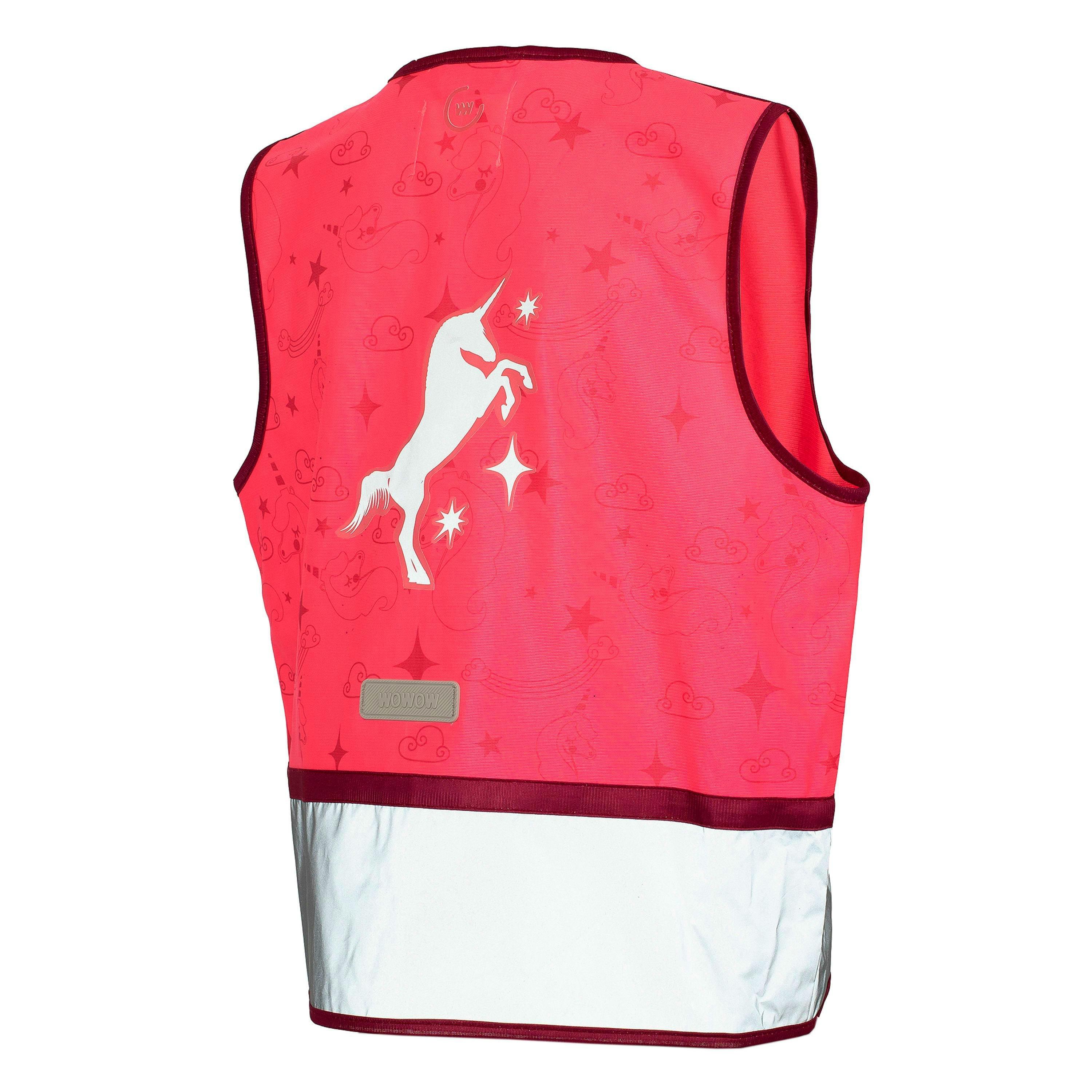 Kids Zippy Pink Full Reflective Windproof Vest Breathable Gilet , view 2 of 5