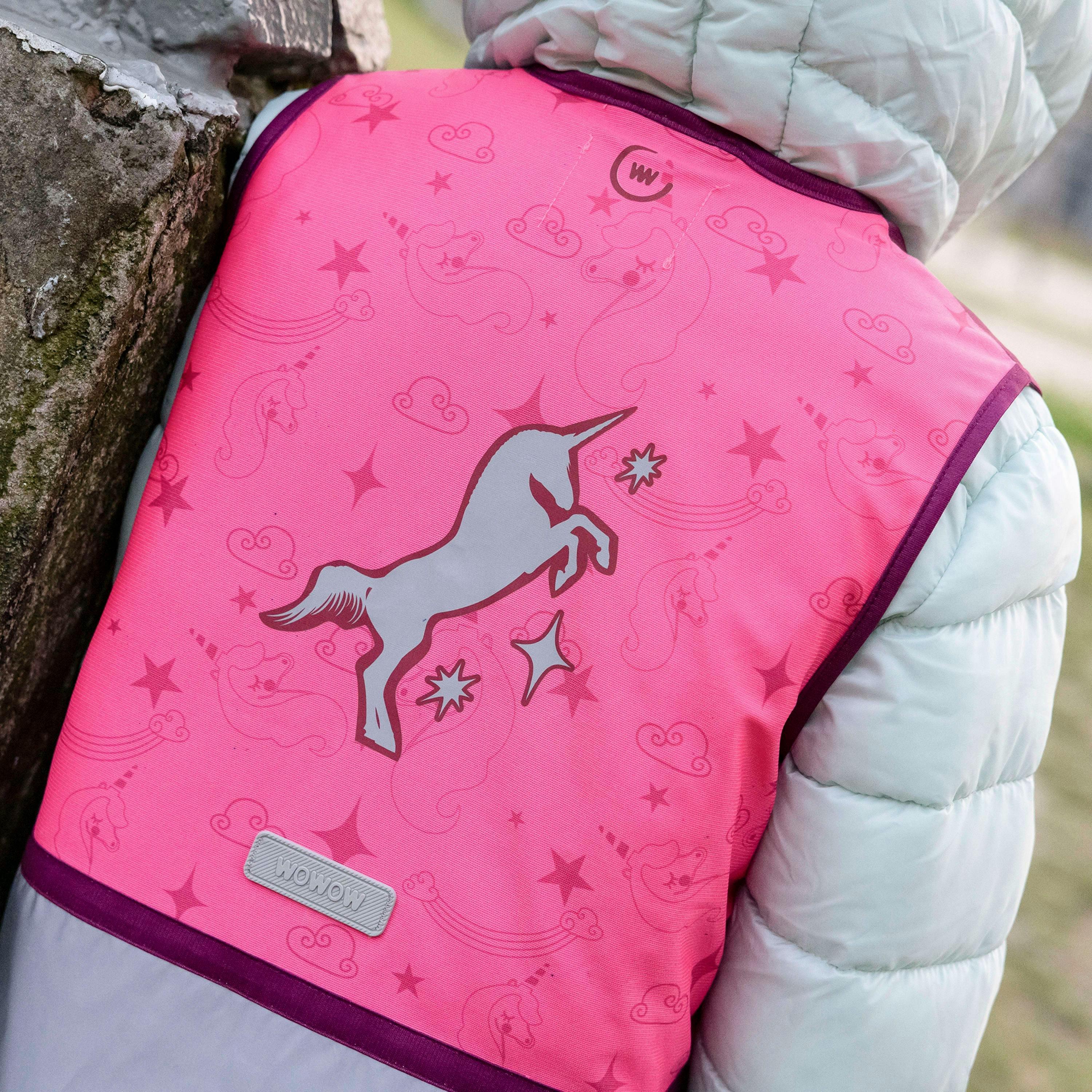 Kids Zippy Pink Full Reflective Windproof Vest Breathable Gilet , view 4 of 5