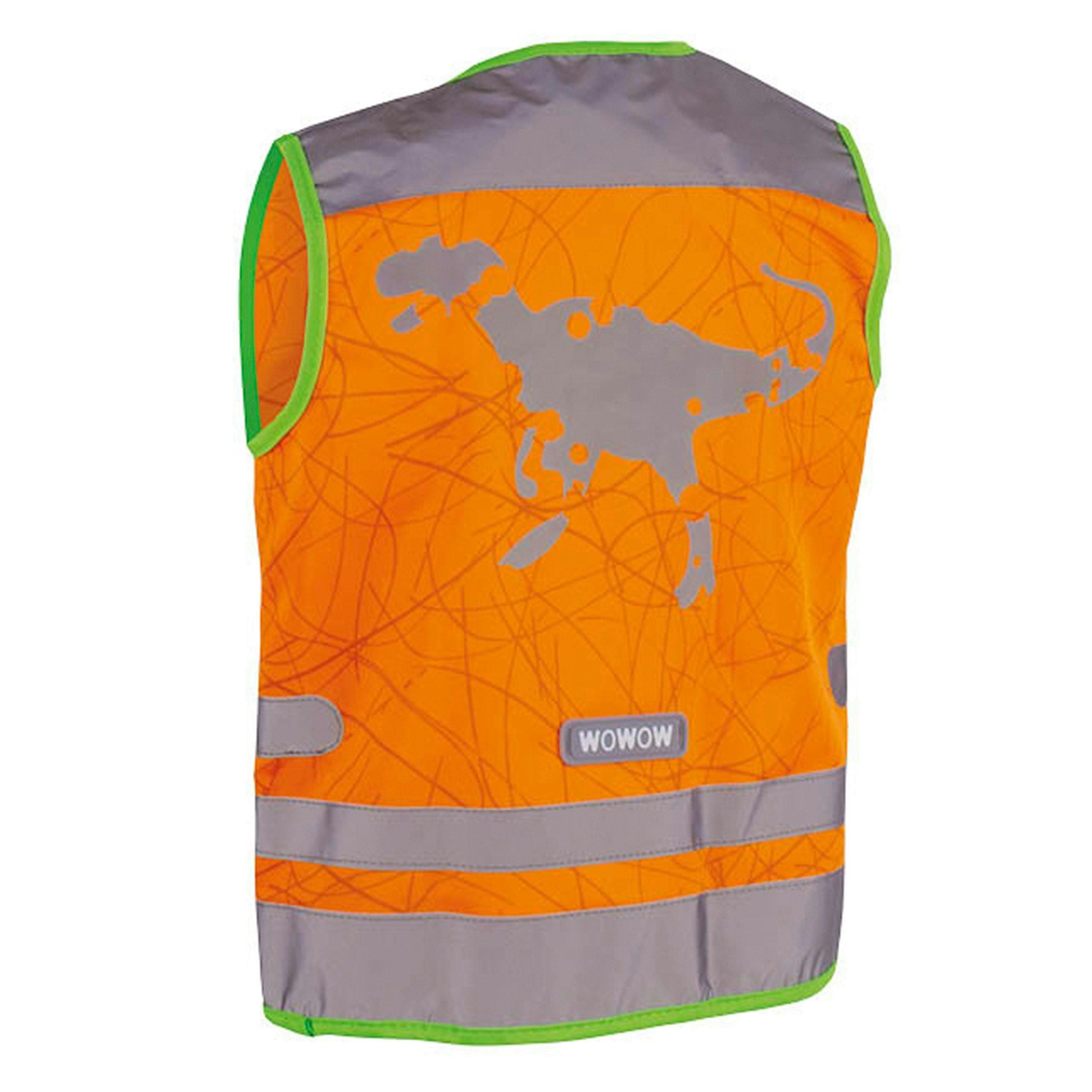 Nutty Orange Hi Vis Reflective Vest for Kids | School Outdoor Gilet with Pockets , view 2 of 5