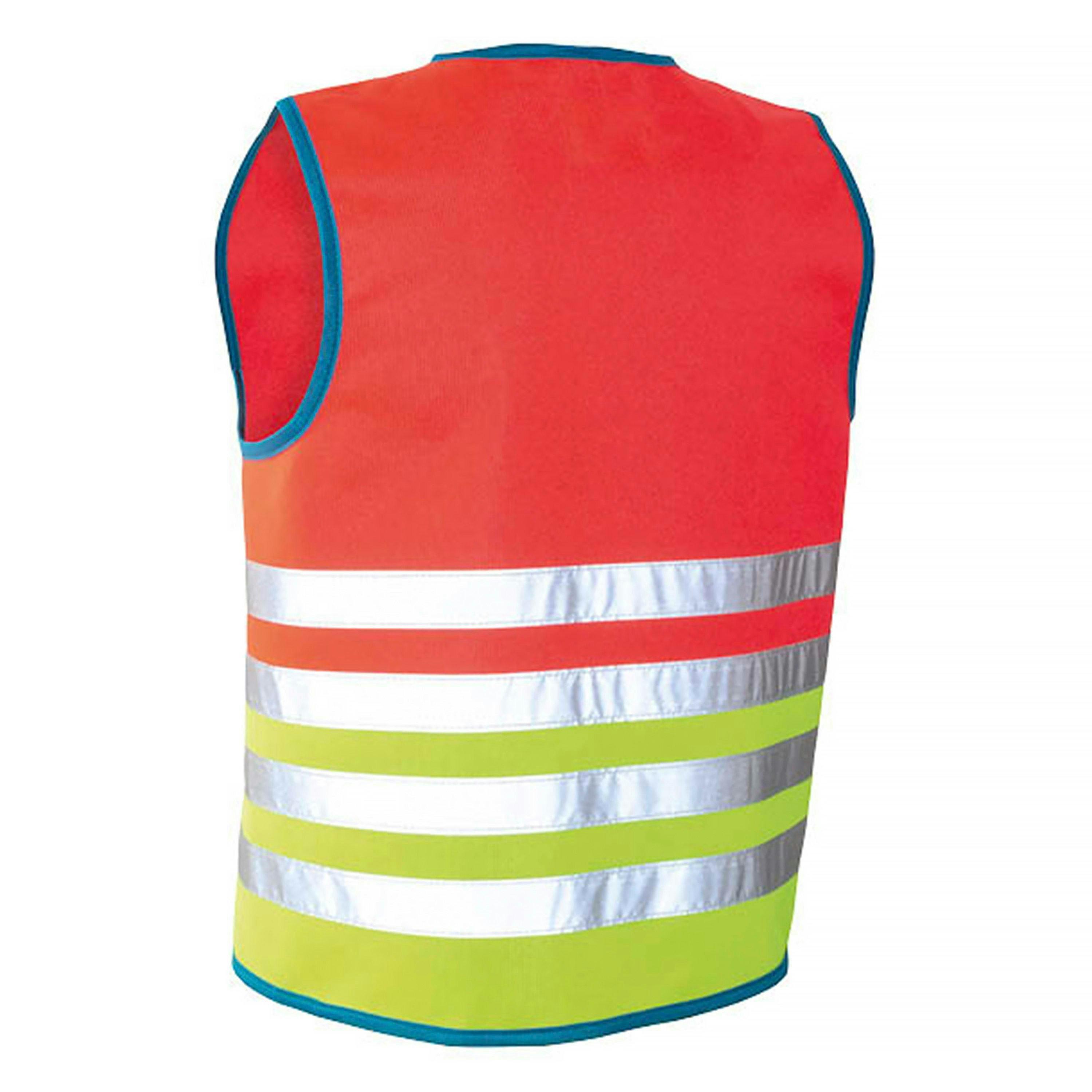 Kids Wasabi Red Hi Vis Reflective Vest | Walking Running Gilet , view 2 of 5