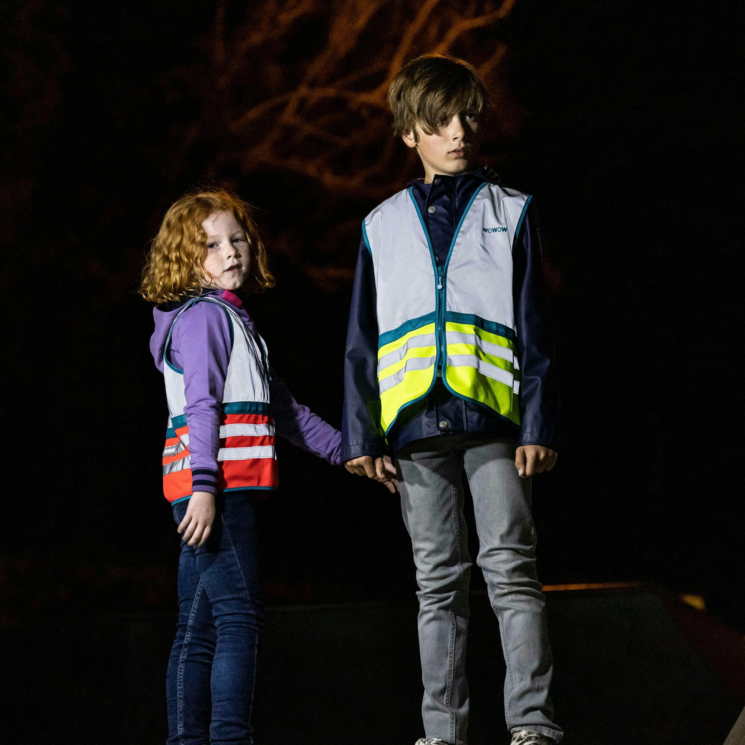 Kids Wasabi Green Hi Vis Fully Reflective Vest | Walking Running Gilet , view 5 of 5