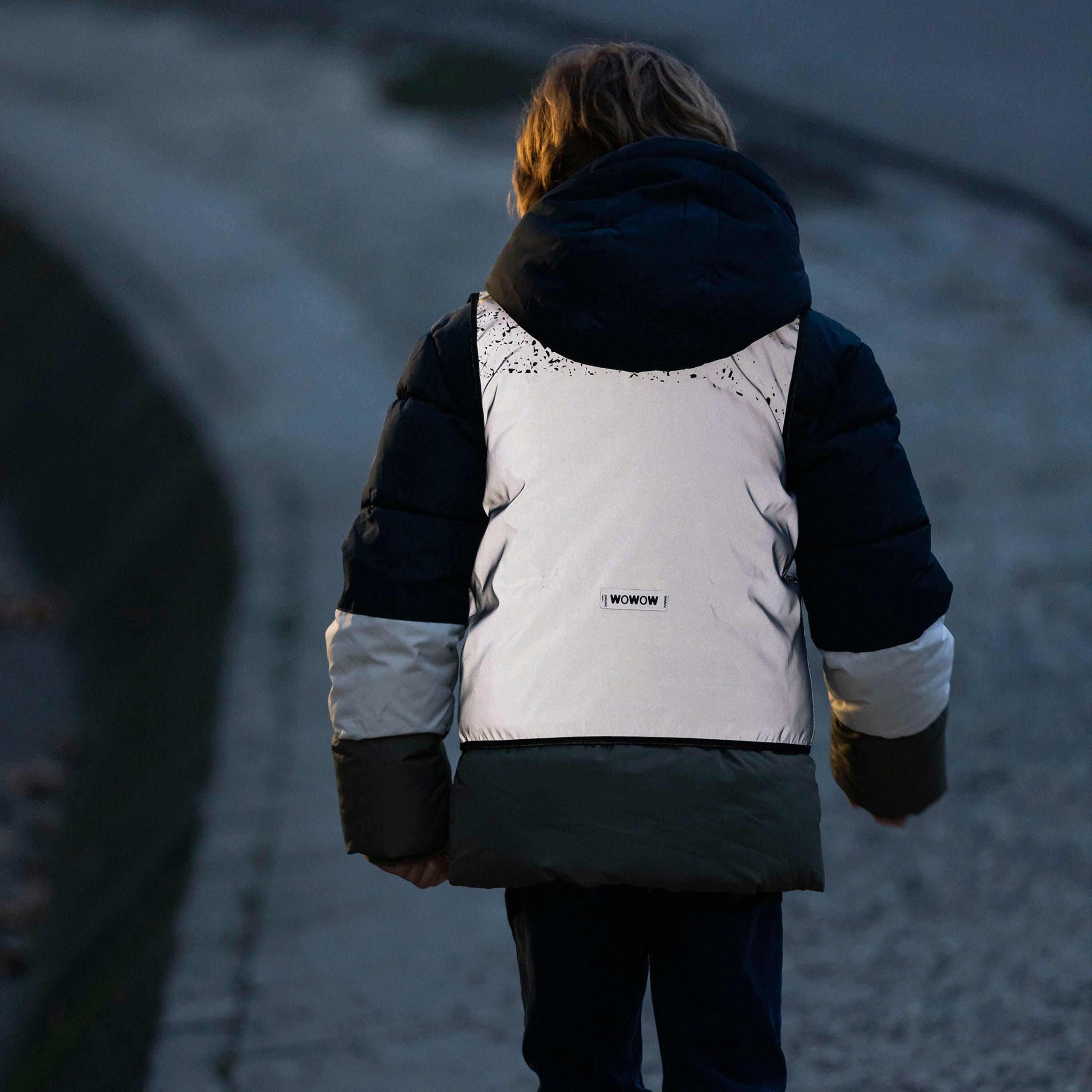Kids Fully Reflective Hi Vis Vest | Schlamm School Outdoor Gilet , view 5 of 5