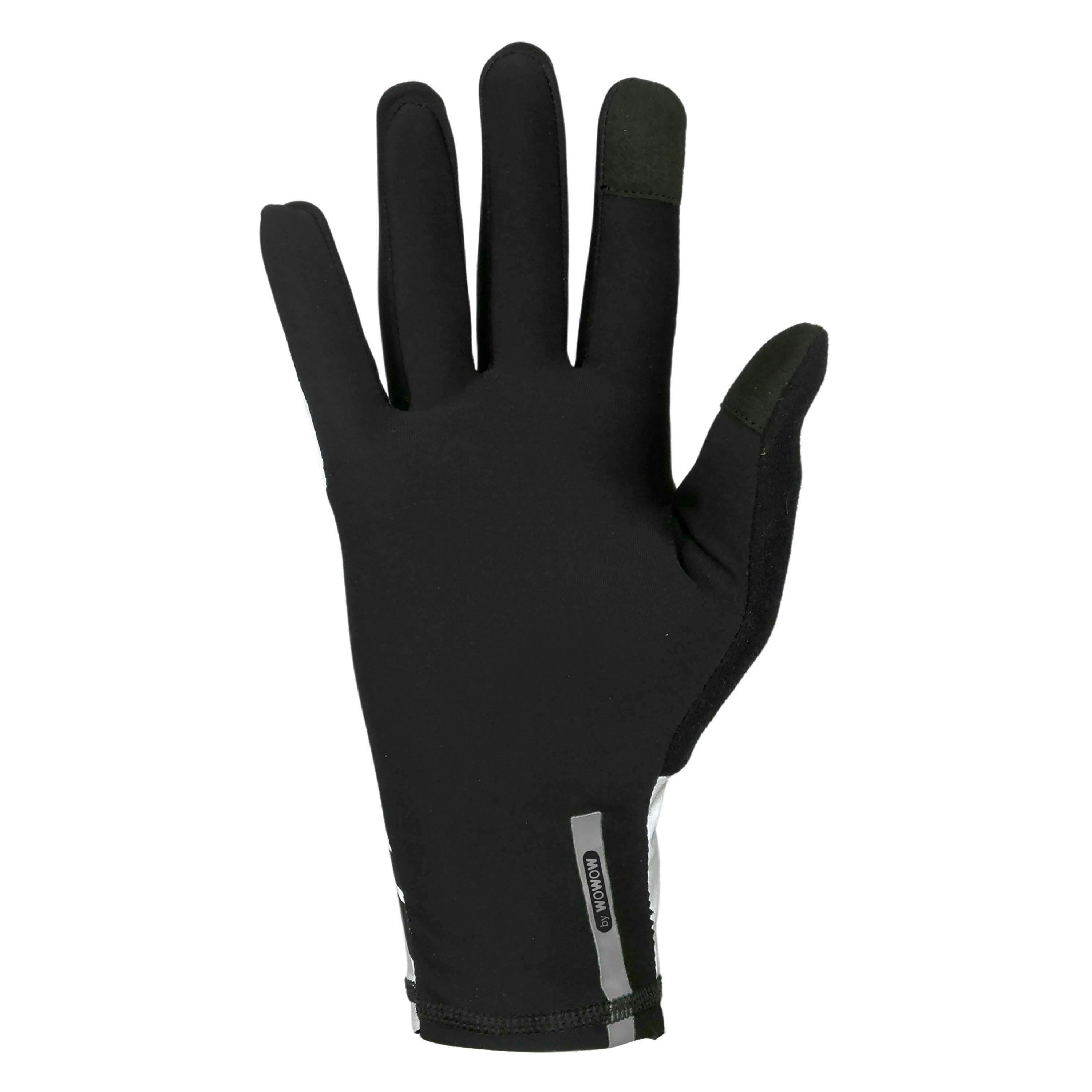 Silver Hi Vis Full Reflective Cycling Touchscreen Gloves , view 2 of 5