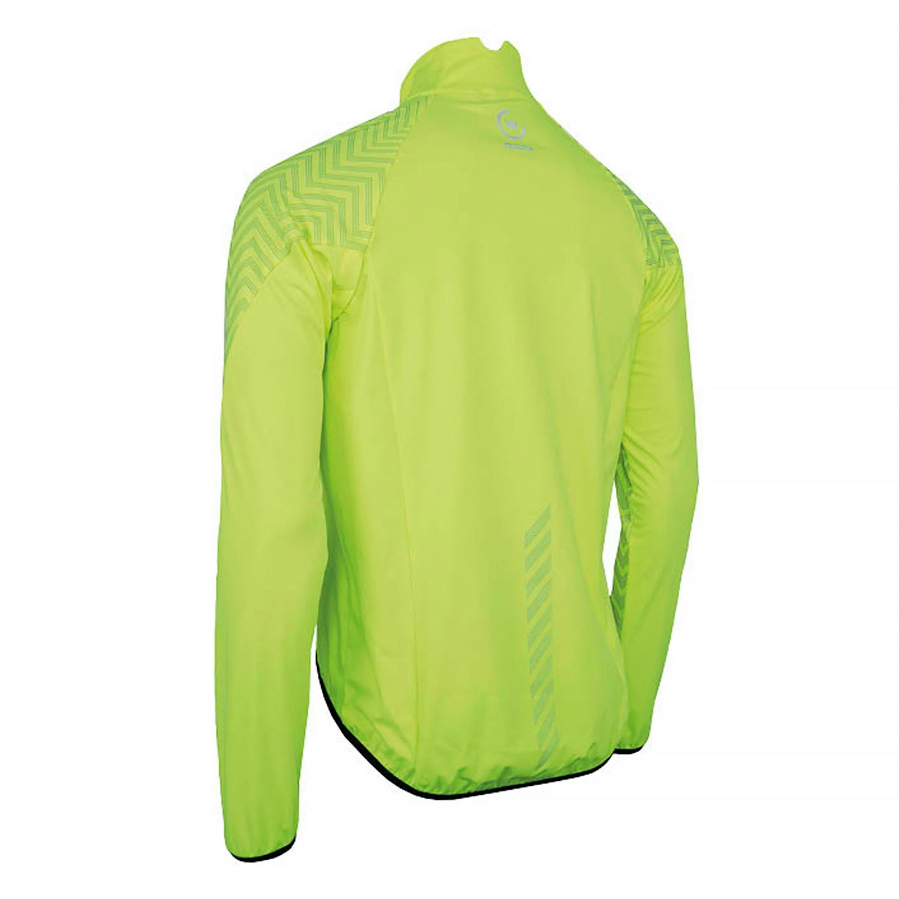 Yellow Hi Vis Windproof Cycling Jacket | Water Repellent Windproof Jacket , view 2 of 5