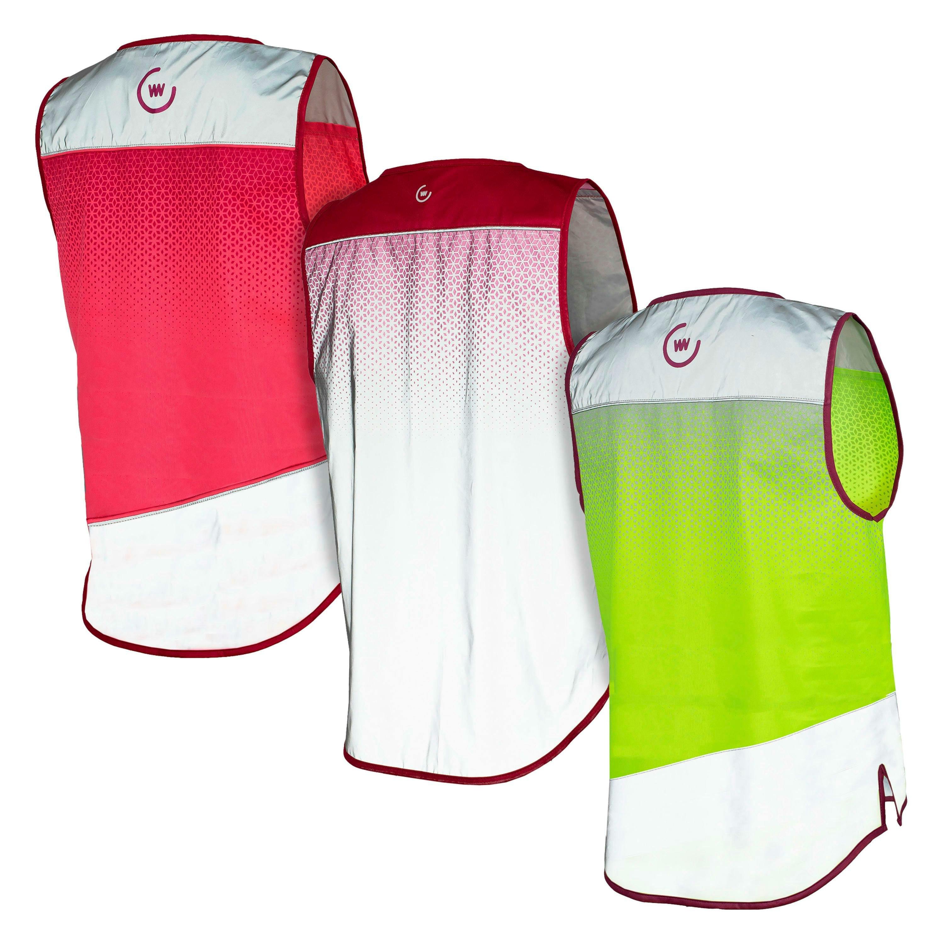 3 Pack Ladies Yara Reflective Hi Vis Cycling Vests | Pink Yellow Silver Gilets , view 2 of 5