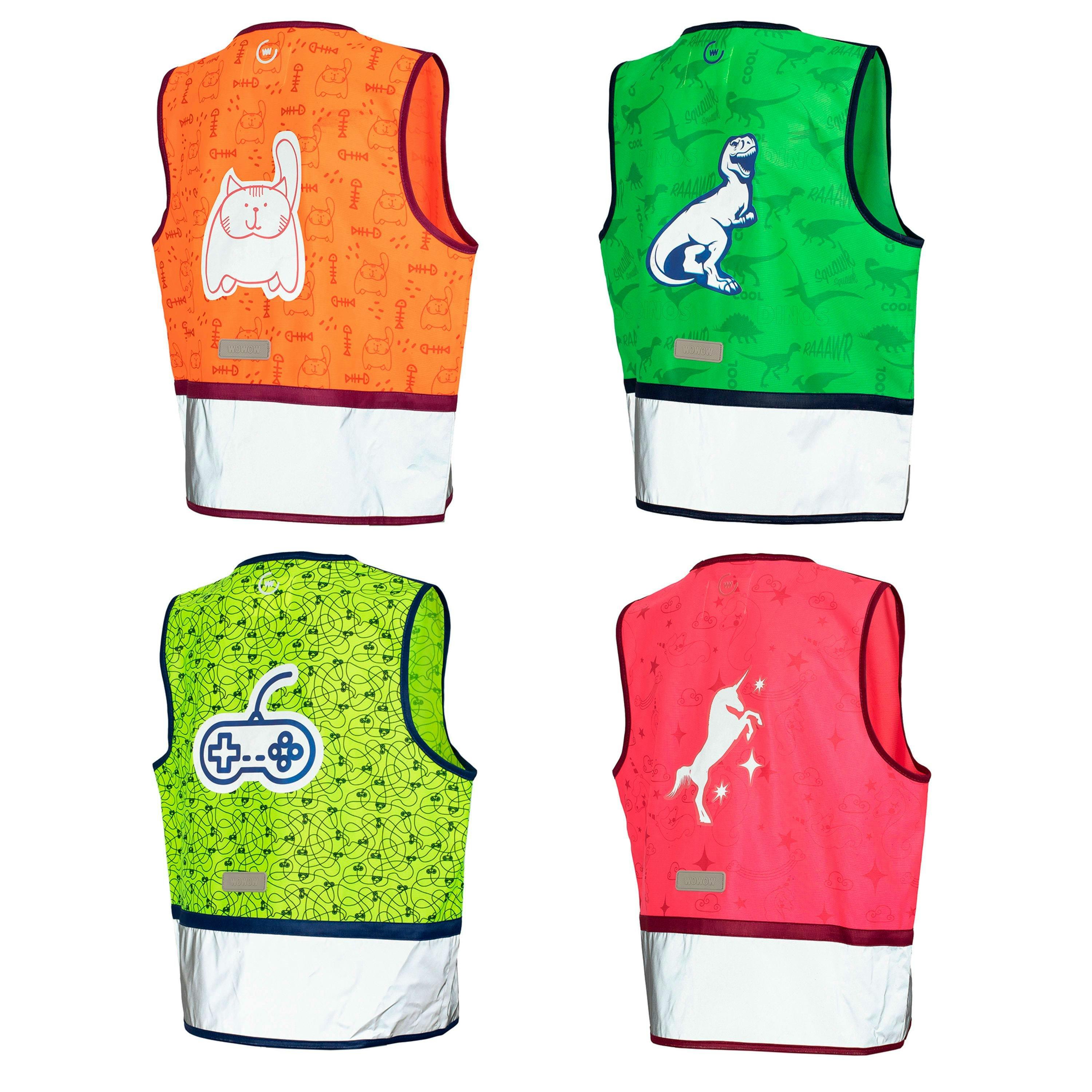 4 Pack Kids Zippy Hi Vis Reflective Vests | Girls Boys Outdoor Gilets , view 2 of 5