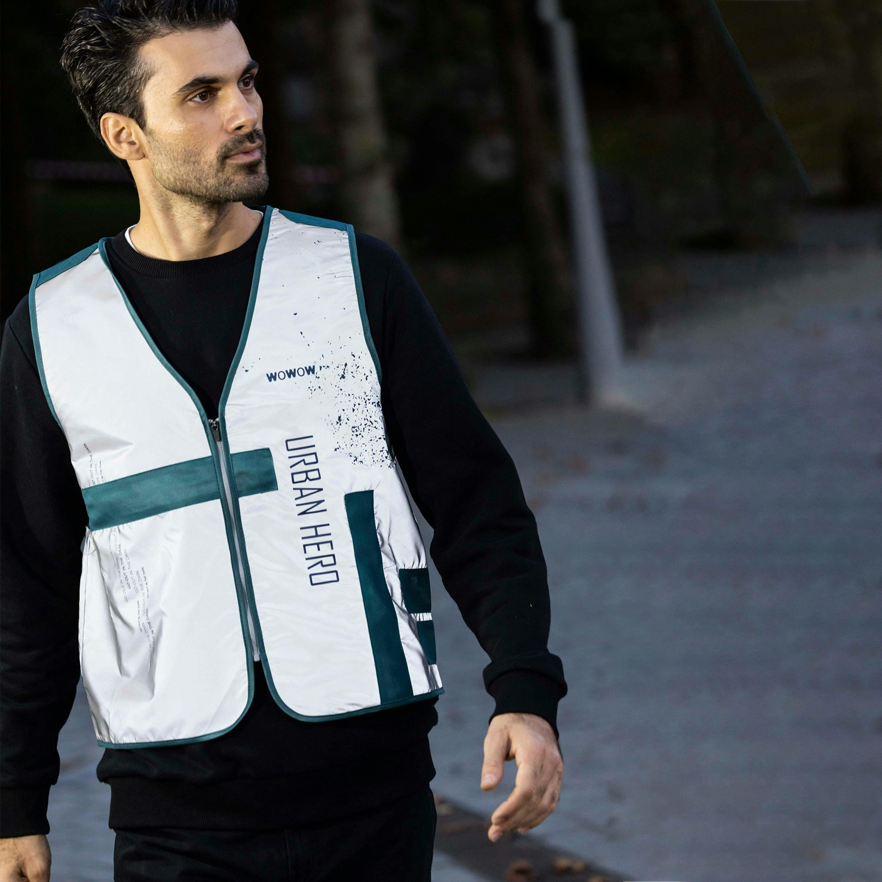 Mens Ladies Urban Hero Full Reflective Cycling Vest 360 Visibility , view 3 of 5