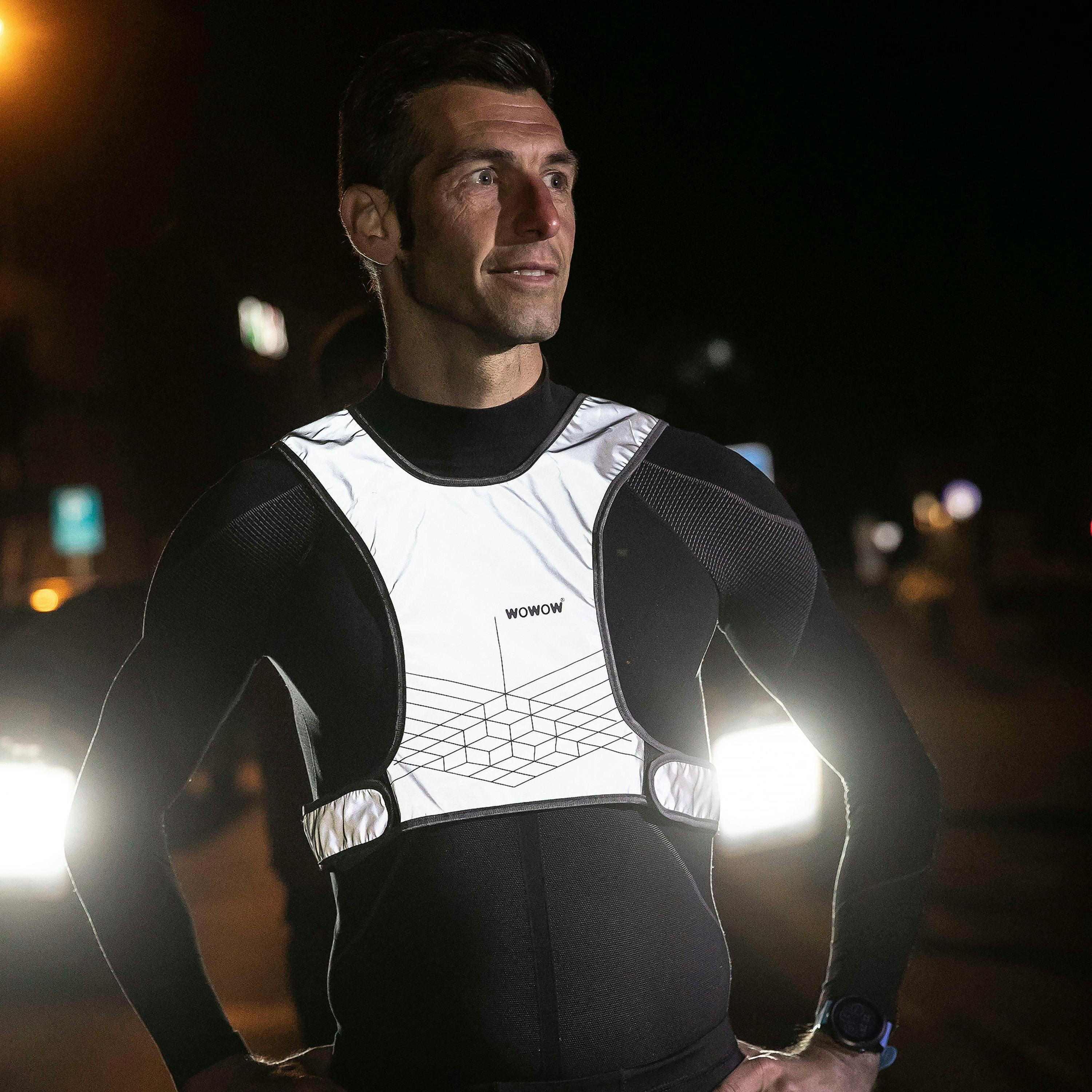 Mens Ladies Yellow Full Hi Vis Reflective Running Vest Mesh Lining Waistcoat , view 3 of 5
