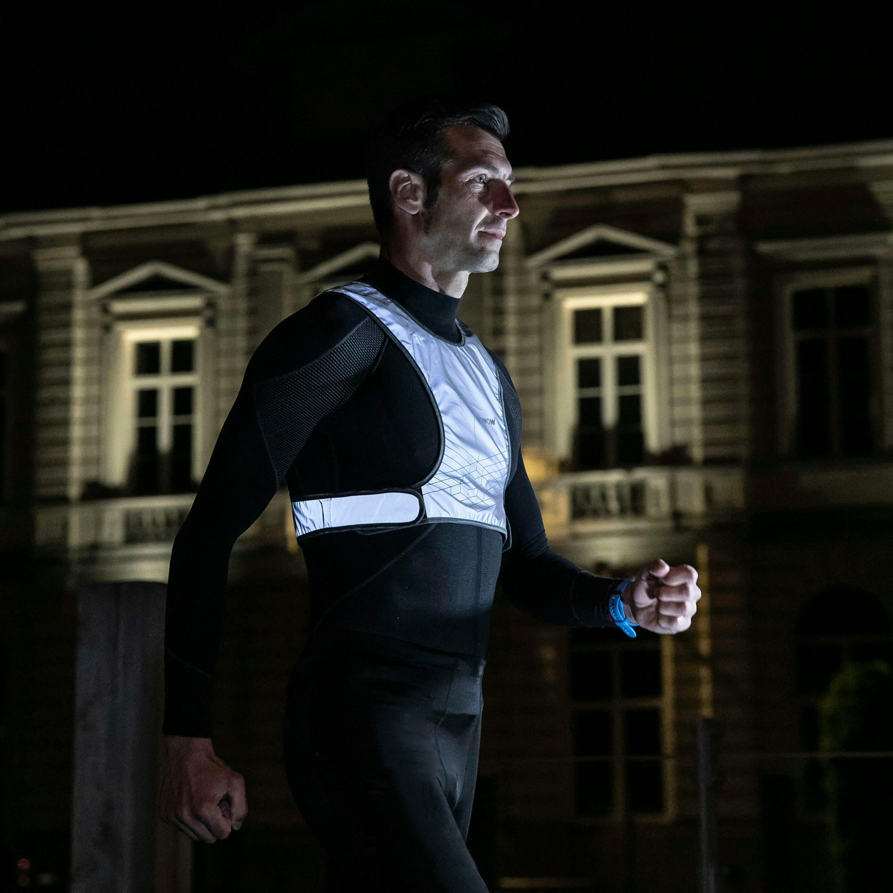 Mens Ladies Yellow Full Hi Vis Reflective Running Vest Mesh Lining Waistcoat , view 5 of 5