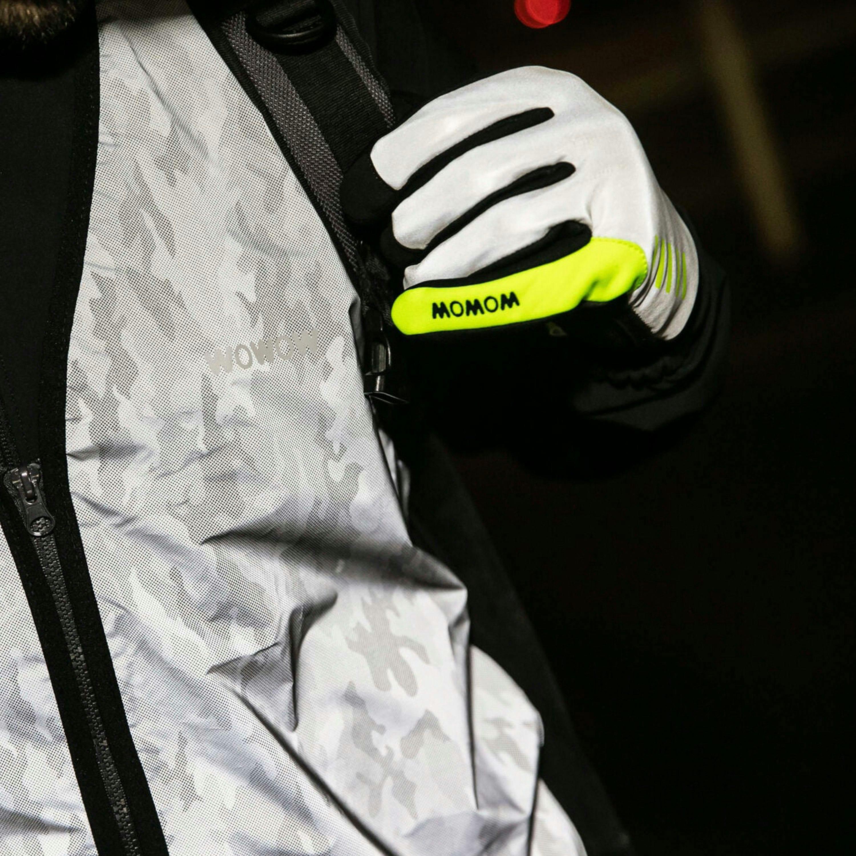 Mens Ladies Night Stroke Full Reflective Windproof Winter Touchscreen Gloves , view 4 of 5