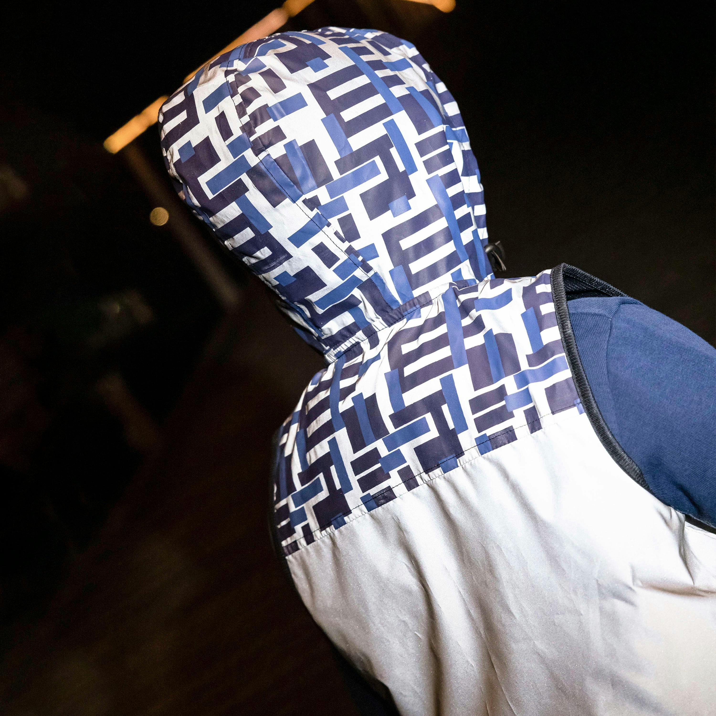 Boys Yoho Blue Hi Vis Reflective Zip Vest Hooded Kids Gilet , view 5 of 5
