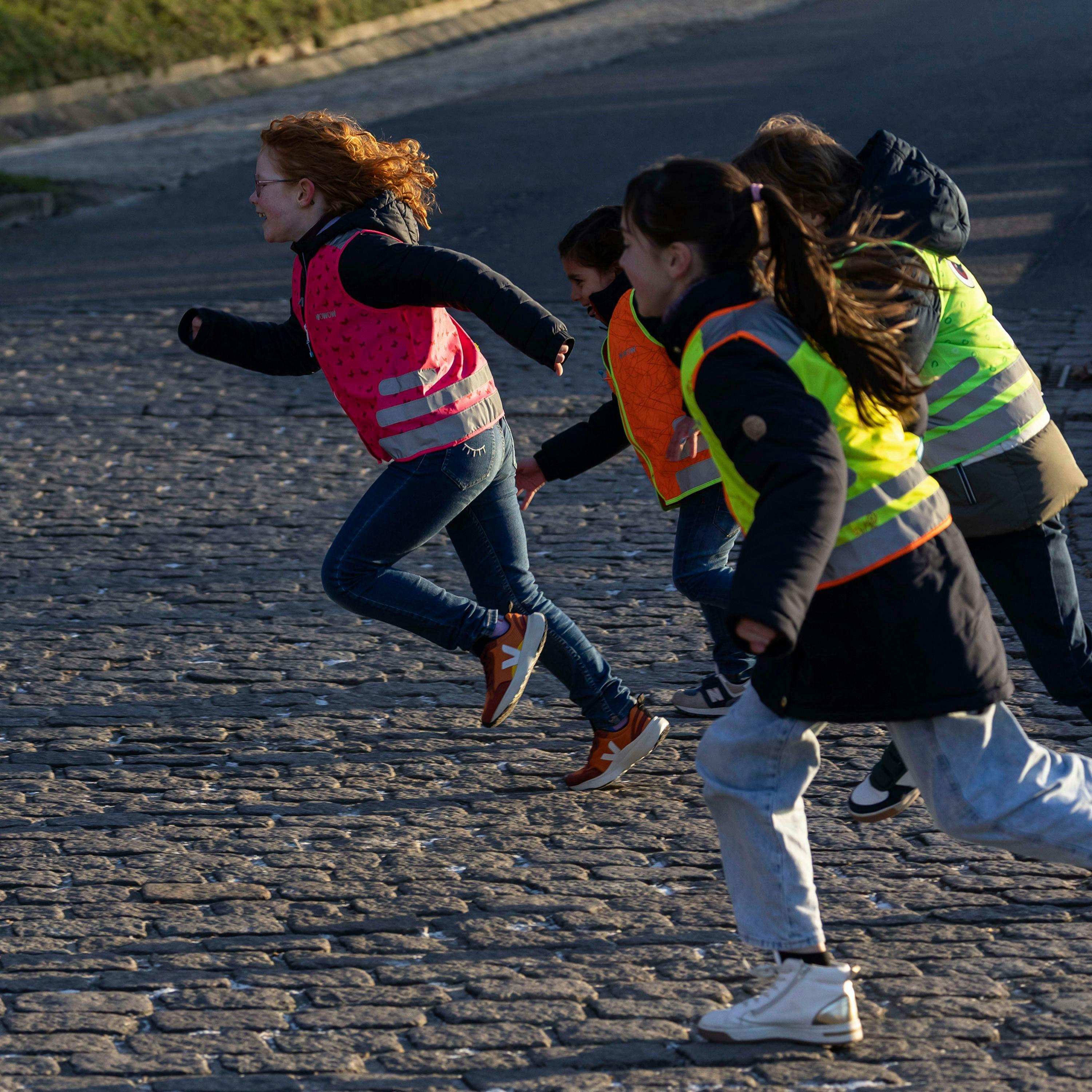 Nutty Yellow Hi Vis Reflective Vest for Kids | School Outdoor Gilet with Pockets , view 4 of 5