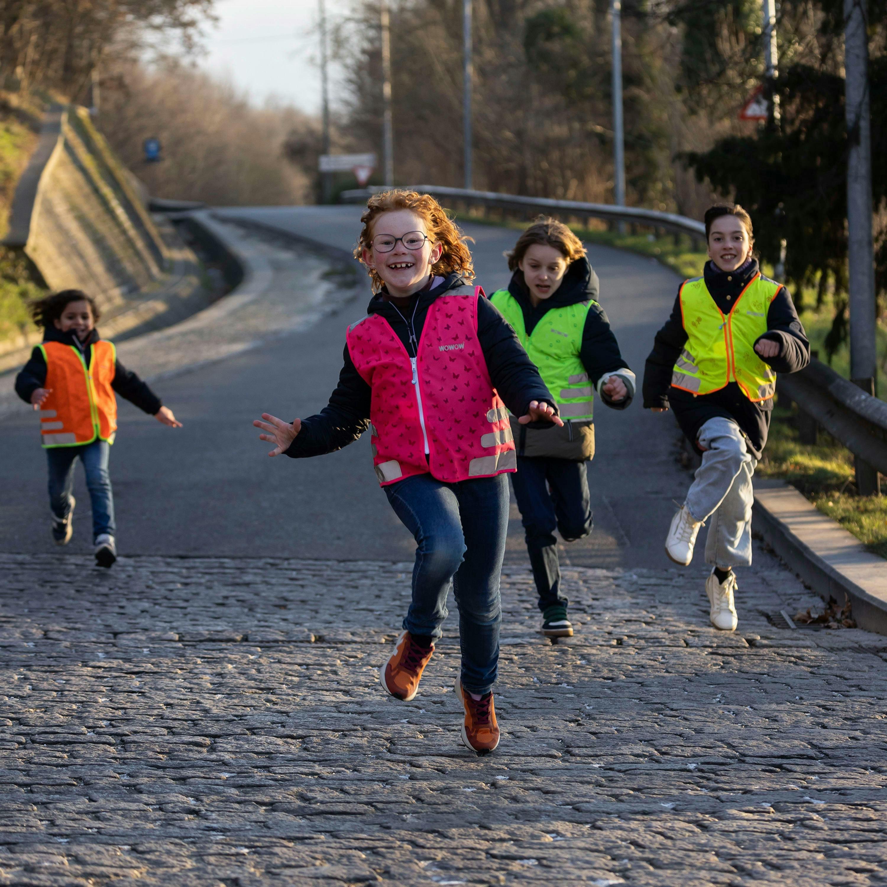 Nutty Orange Hi Vis Reflective Vest for Kids | School Outdoor Gilet with Pockets , view 5 of 5