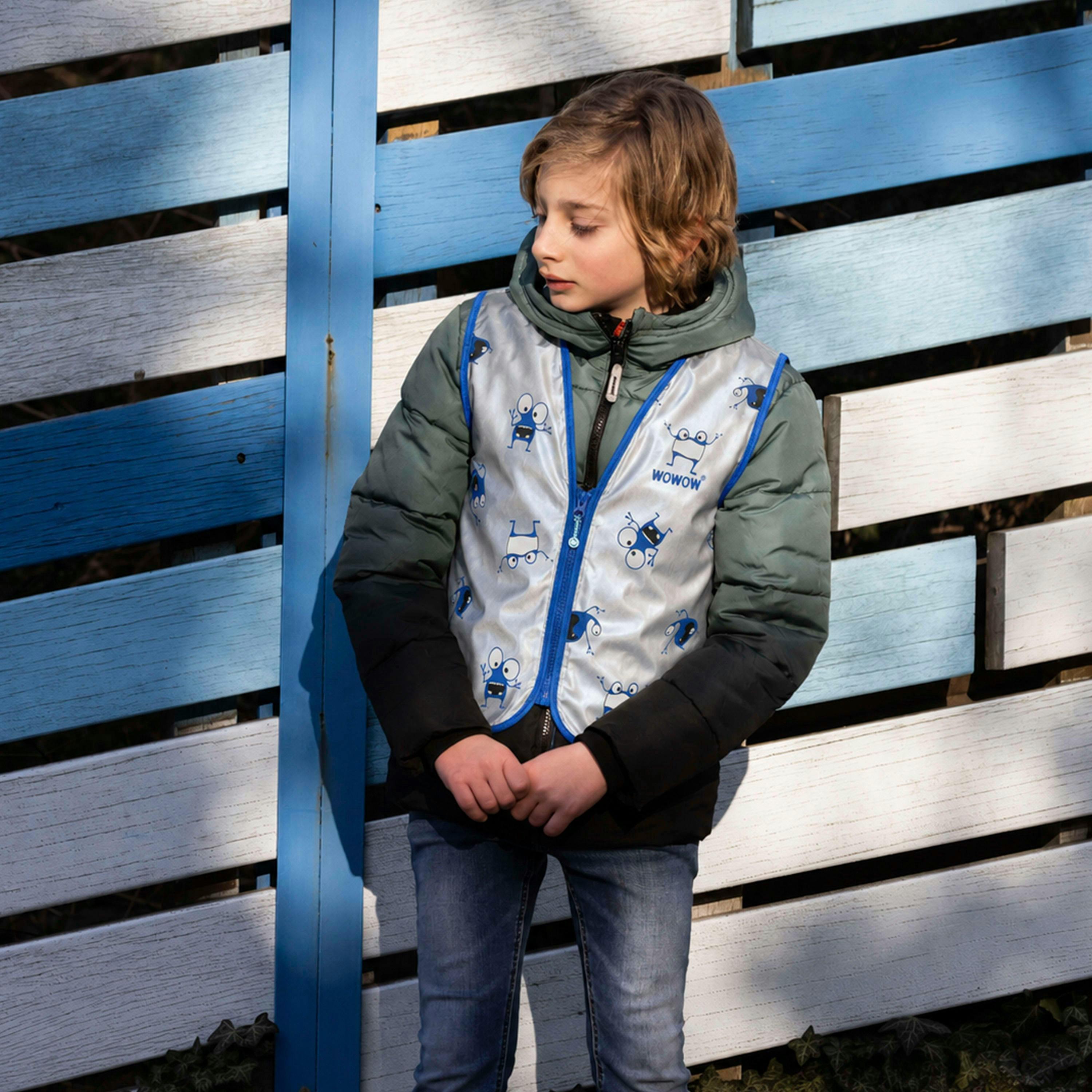Goyo Fully Reflective Hi Vis Patterned Vest for Kids | Outdoor School Gilet , view 3 of 5