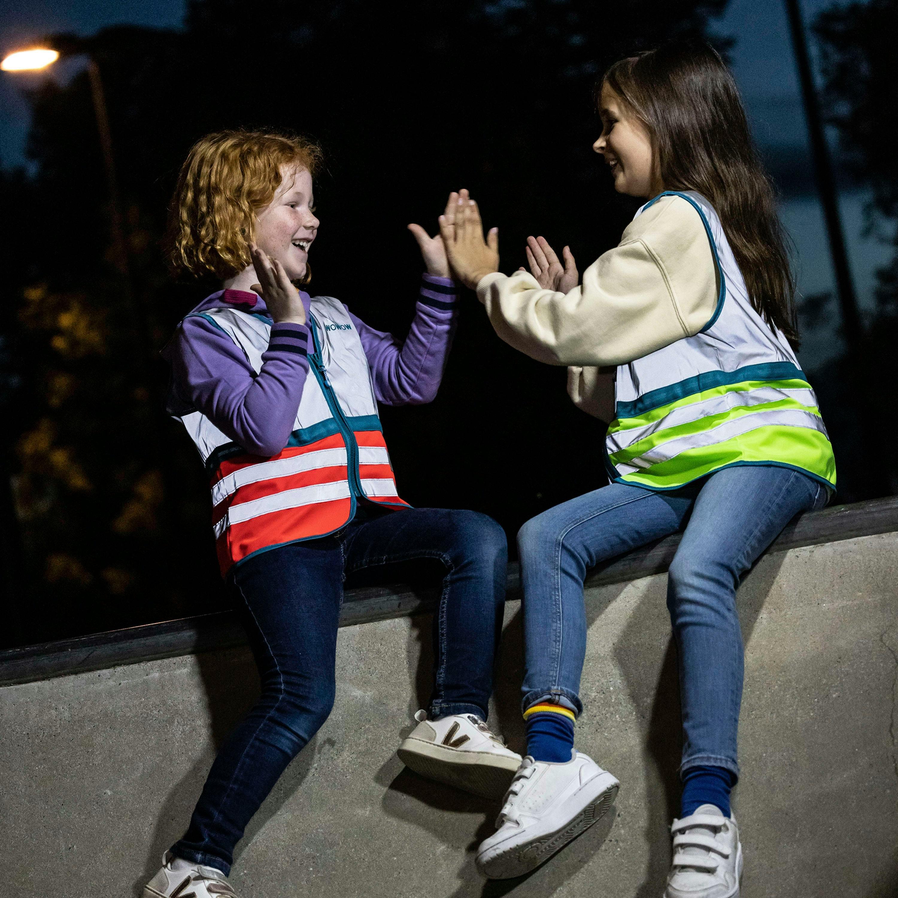 Kids Wasabi Yellow Hi Vis Fully Reflective Vest | Walking Running Gilet , view 5 of 5