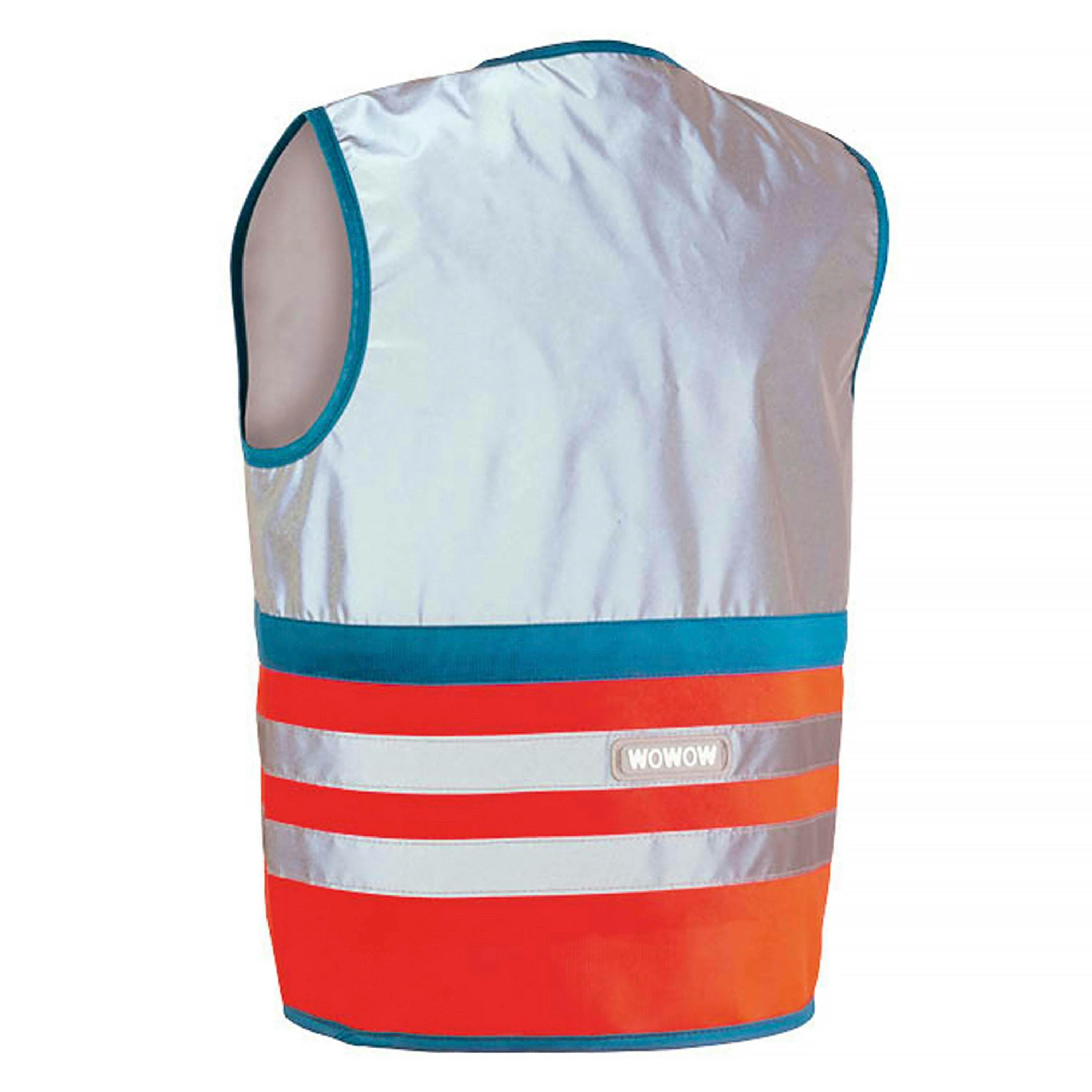 Kids Wasabi Red Hi Vis Fully Reflective Vest | Walking Running Gilet , view 2 of 5