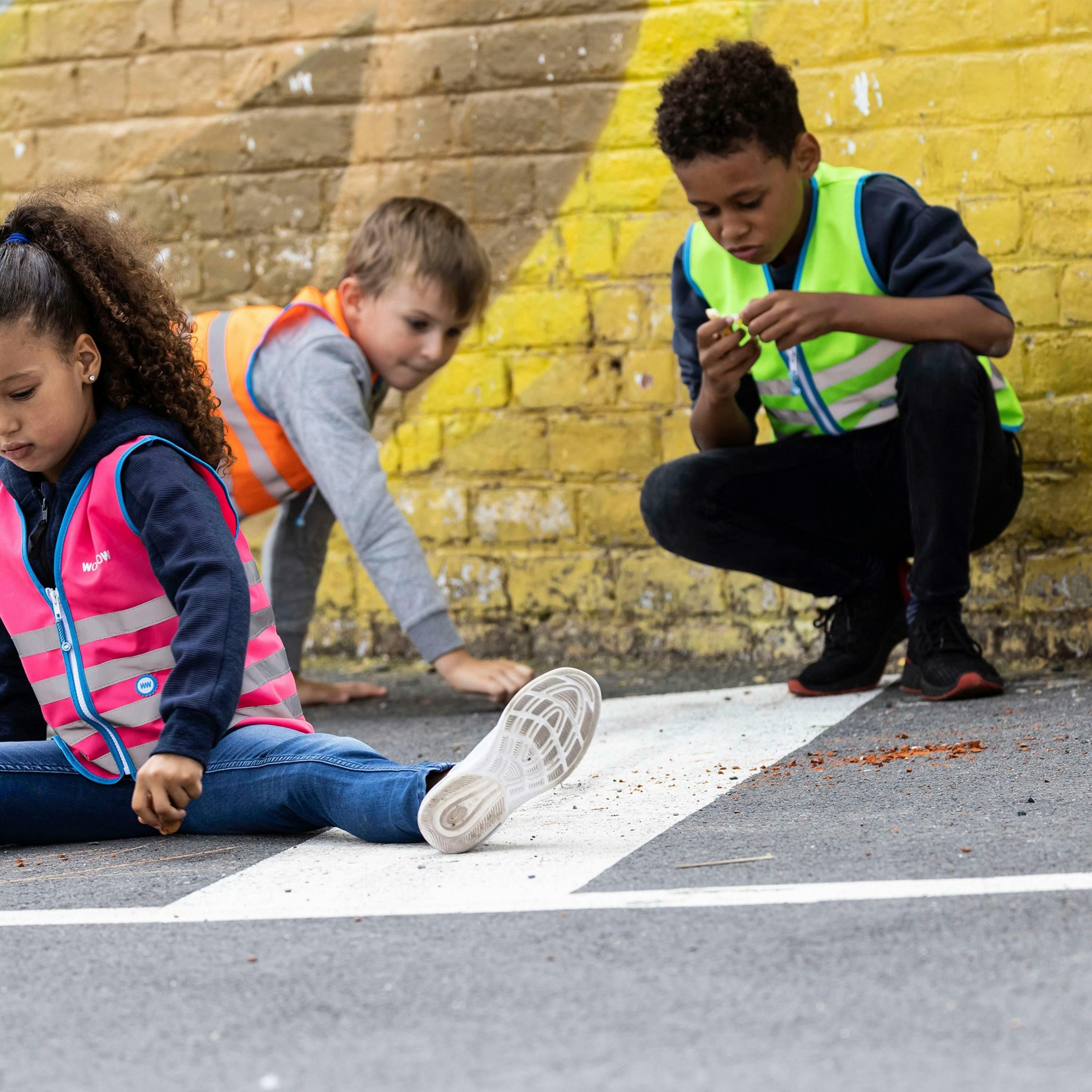Kids Green Hi Vis Reflective Vest | School Cycling Walking Outdoor Gilet , view 3 of 5