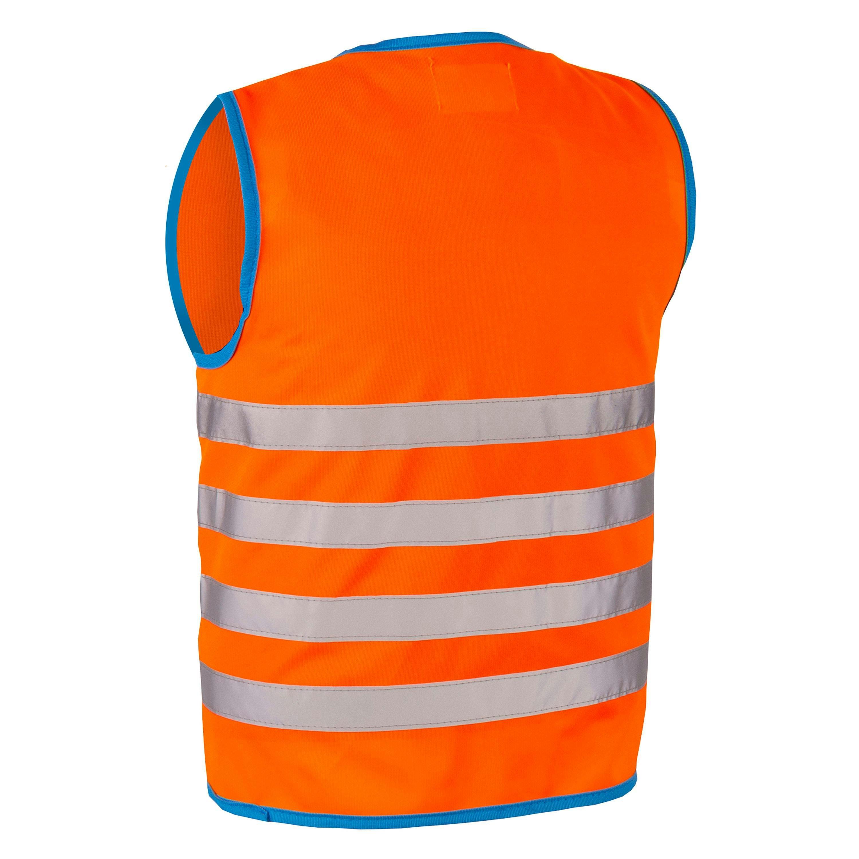 Kids Orange Hi Vis Reflective Vest | School Cycling Walking Outdoor Gilet , view 2 of 5