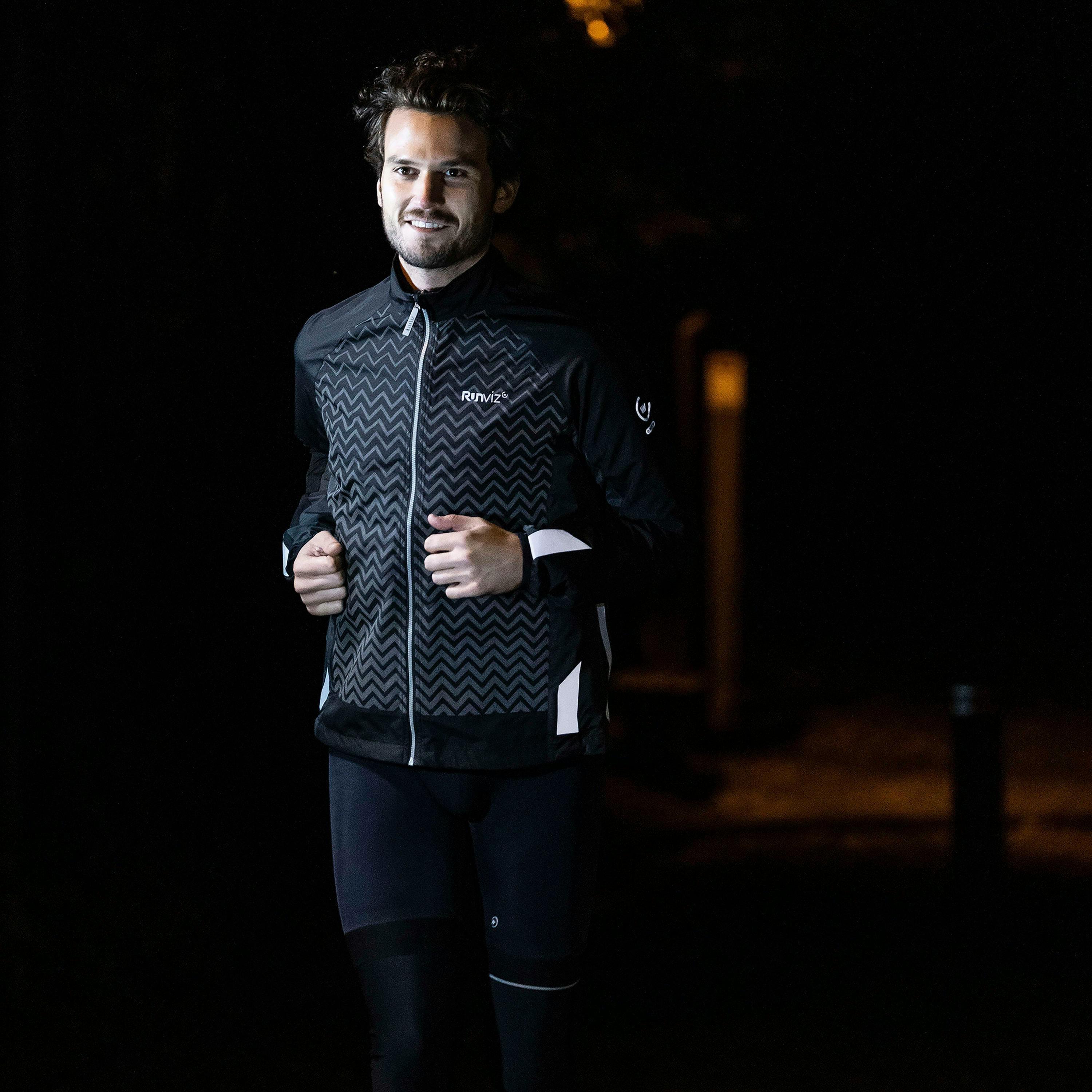 Mens Ladies Light Breathable Hi Vis Running Jacket | Water Wind Resistant Jacket , view 4 of 5