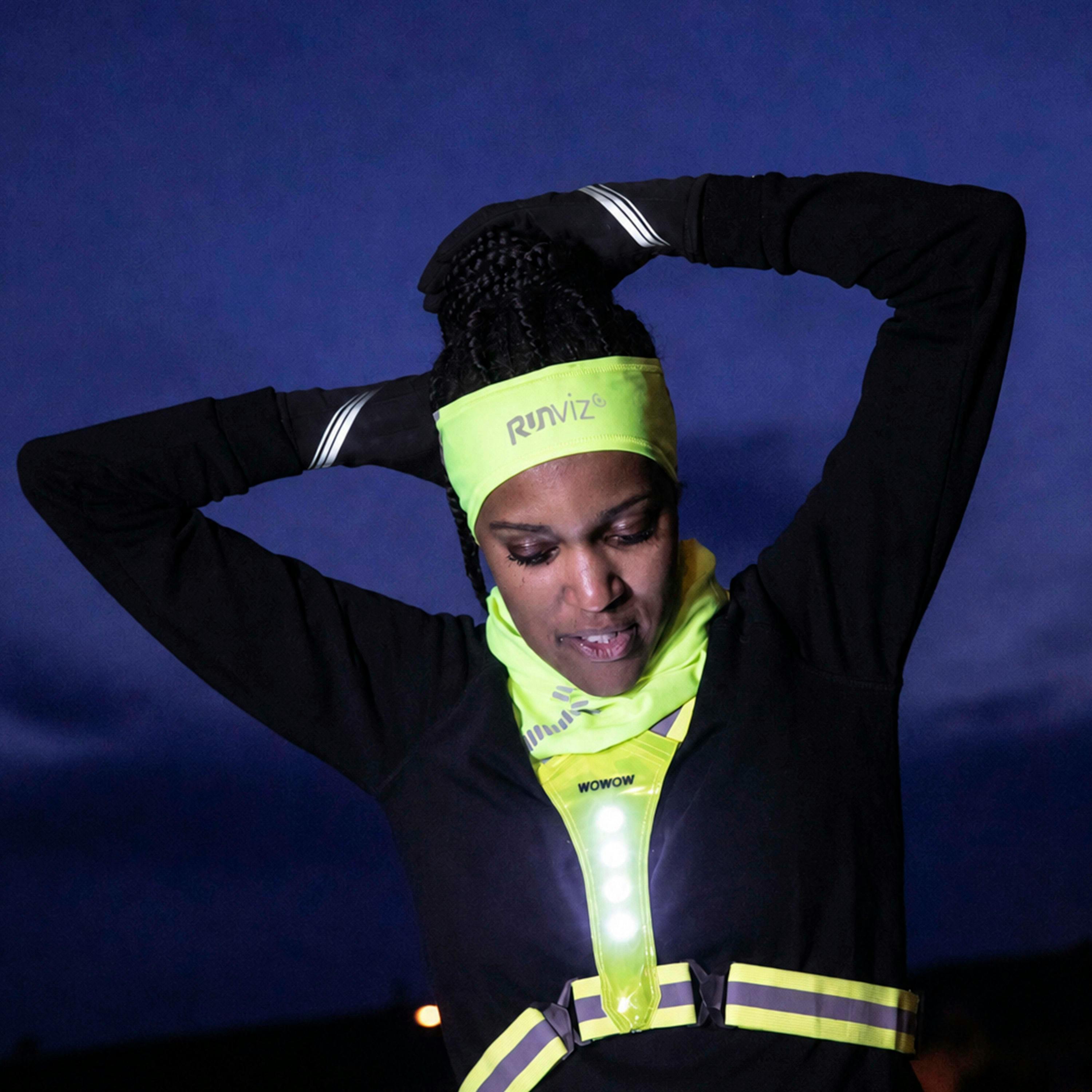 Black Hi Vis Reflective Cycling Touchscreen Gloves , view 5 of 5