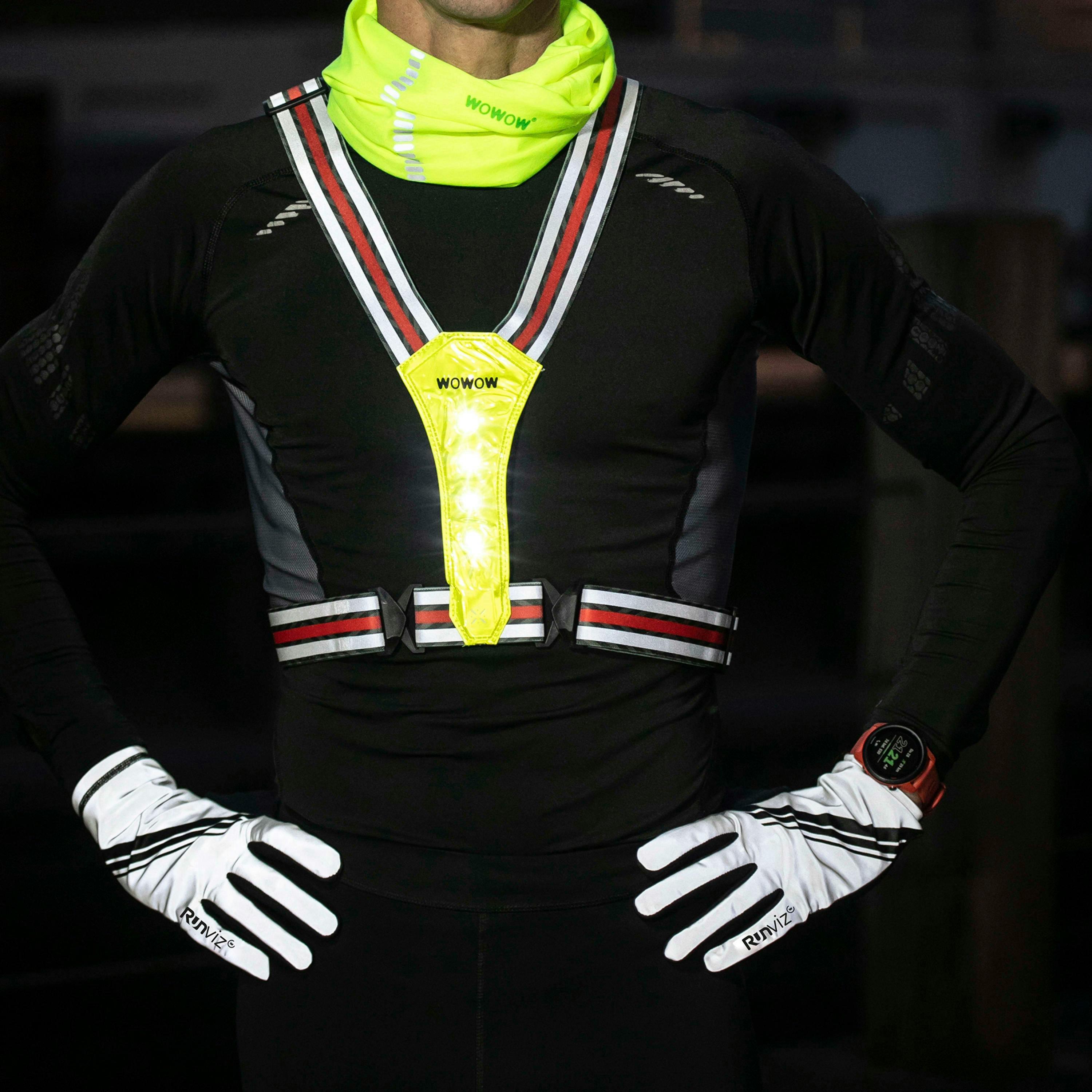 Silver Hi Vis Full Reflective Cycling Touchscreen Gloves , view 5 of 5