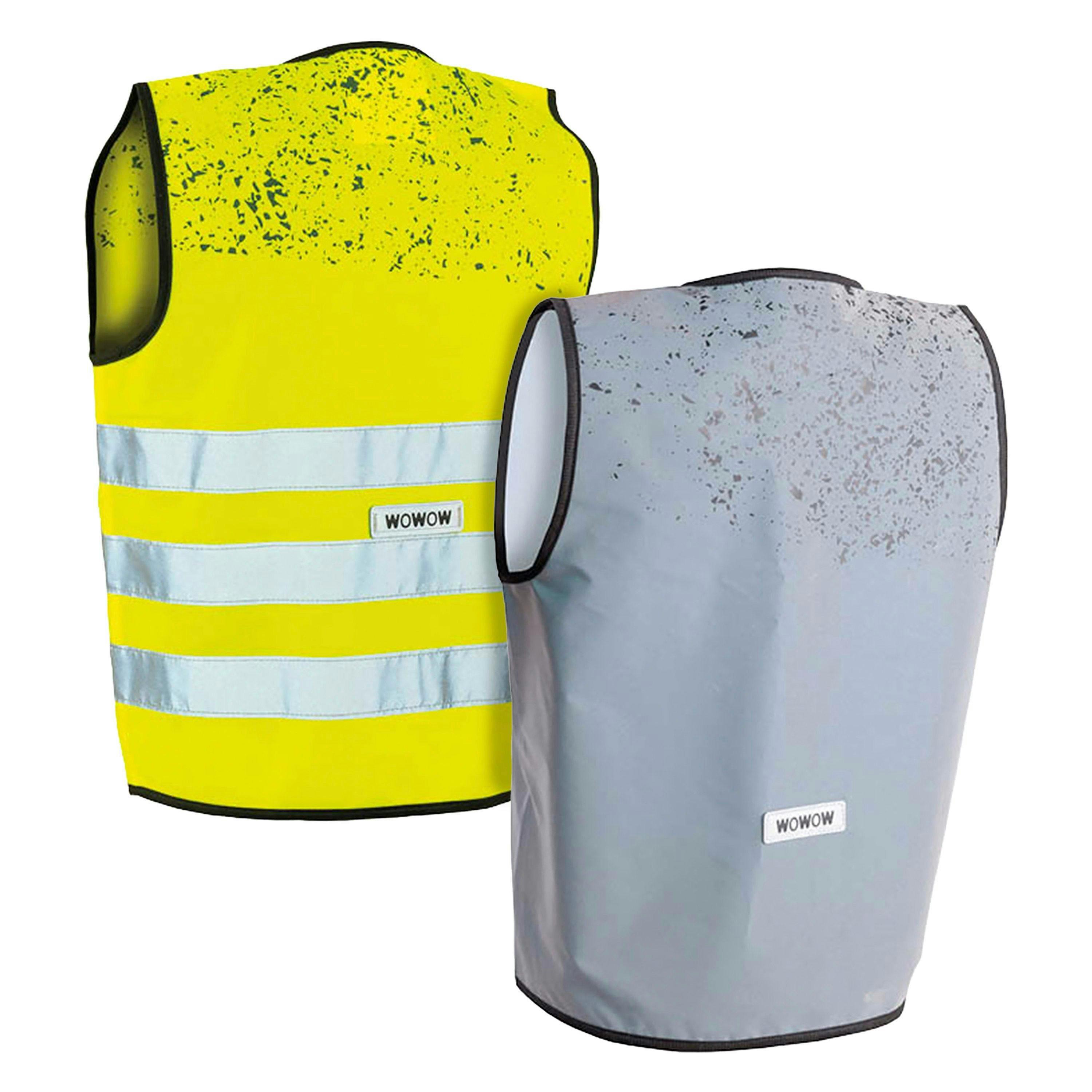 2 Pack Kids Schlamm Reflective Hi Vis Vests | Yellow Silver Gilet for Girls Boys , view 2 of 5