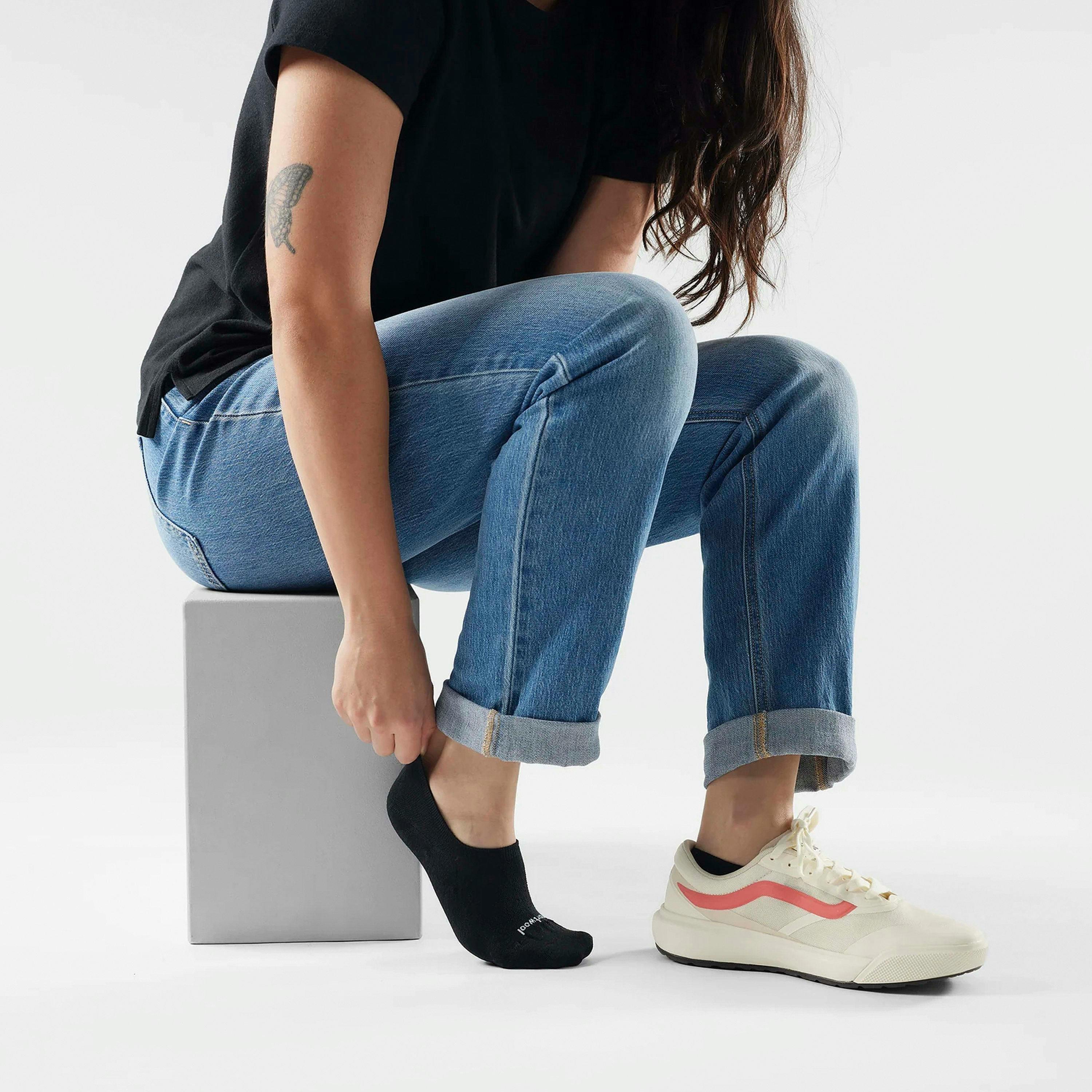 Womens Everyday No Show Socks Low Cut Trainer Invisible Socks , view 3 of 5
