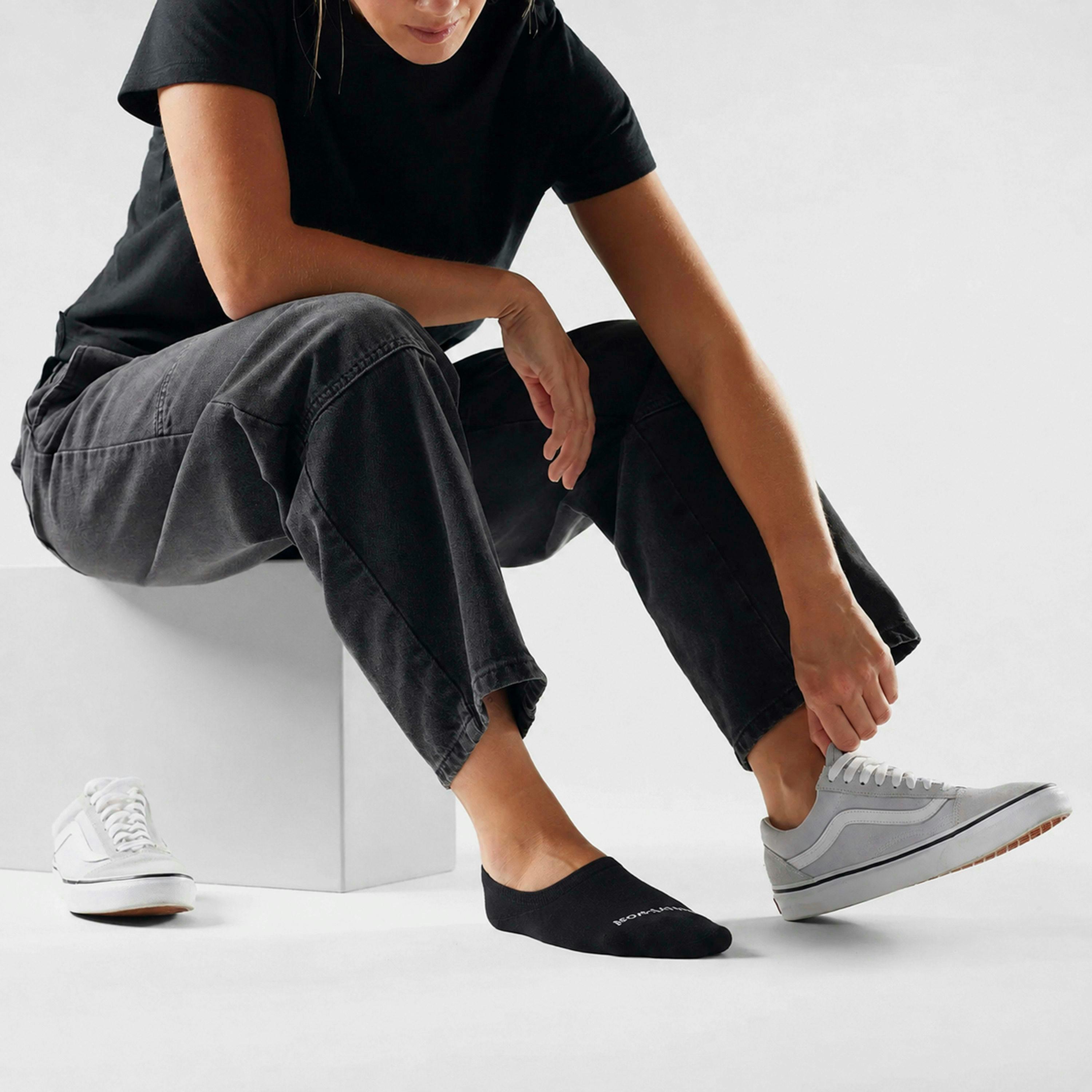 Womens Everyday No Show Socks Low Cut Trainer Invisible Socks , view 5 of 5