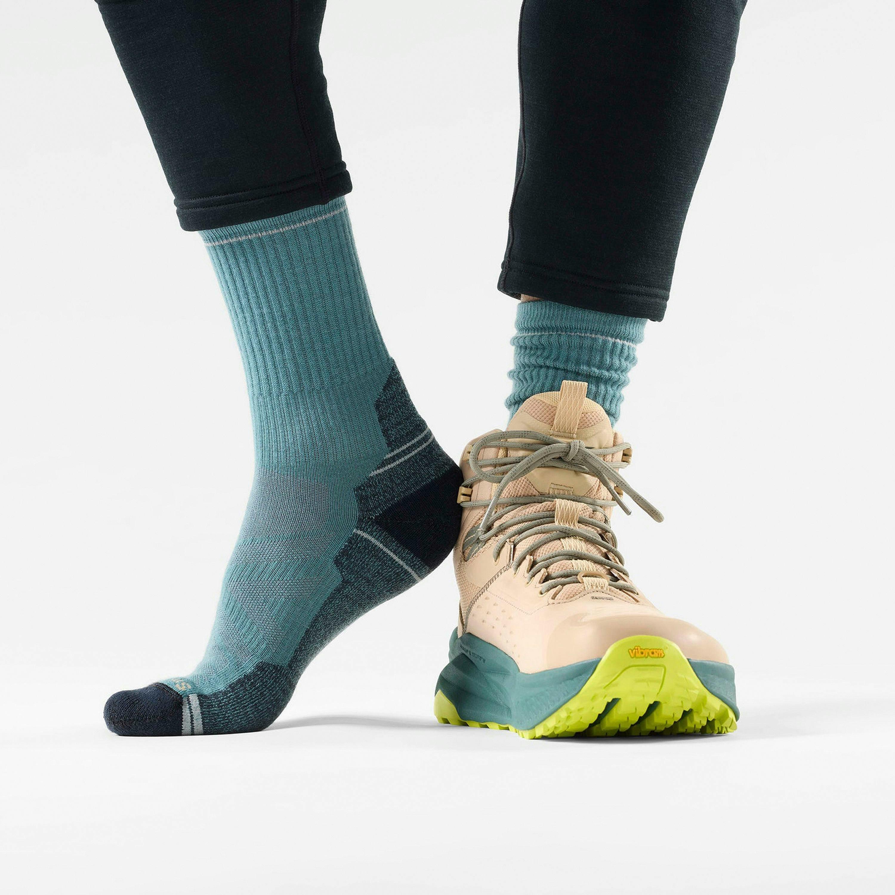 Hike Light Cushion Crew Socks Outdoor Walking Travel Boot Unisex Socks , view 3 of 5