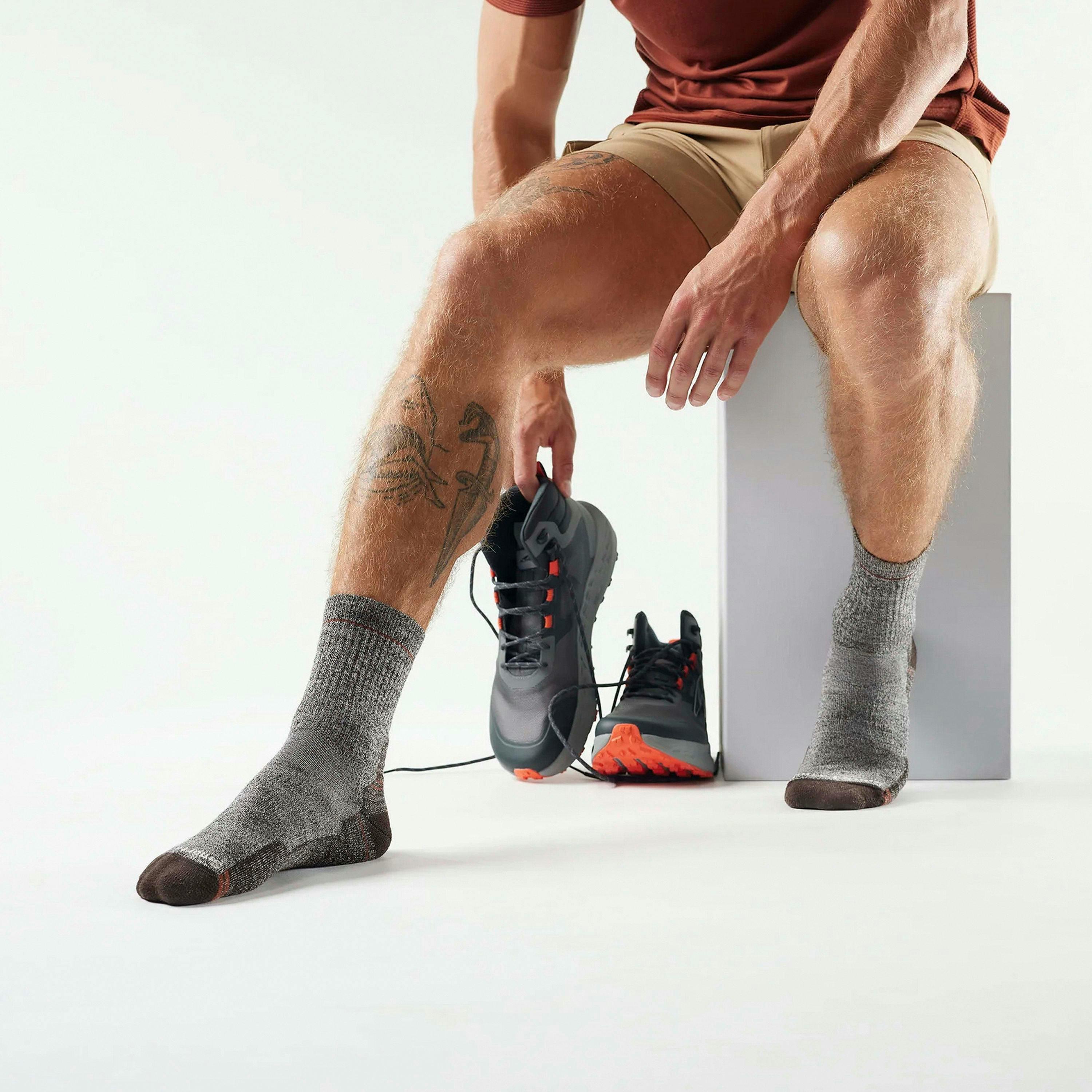 Hike Light Cushion Mid Crew Socks Outdoor Walking Unisex Boot Socks , view 3 of 5
