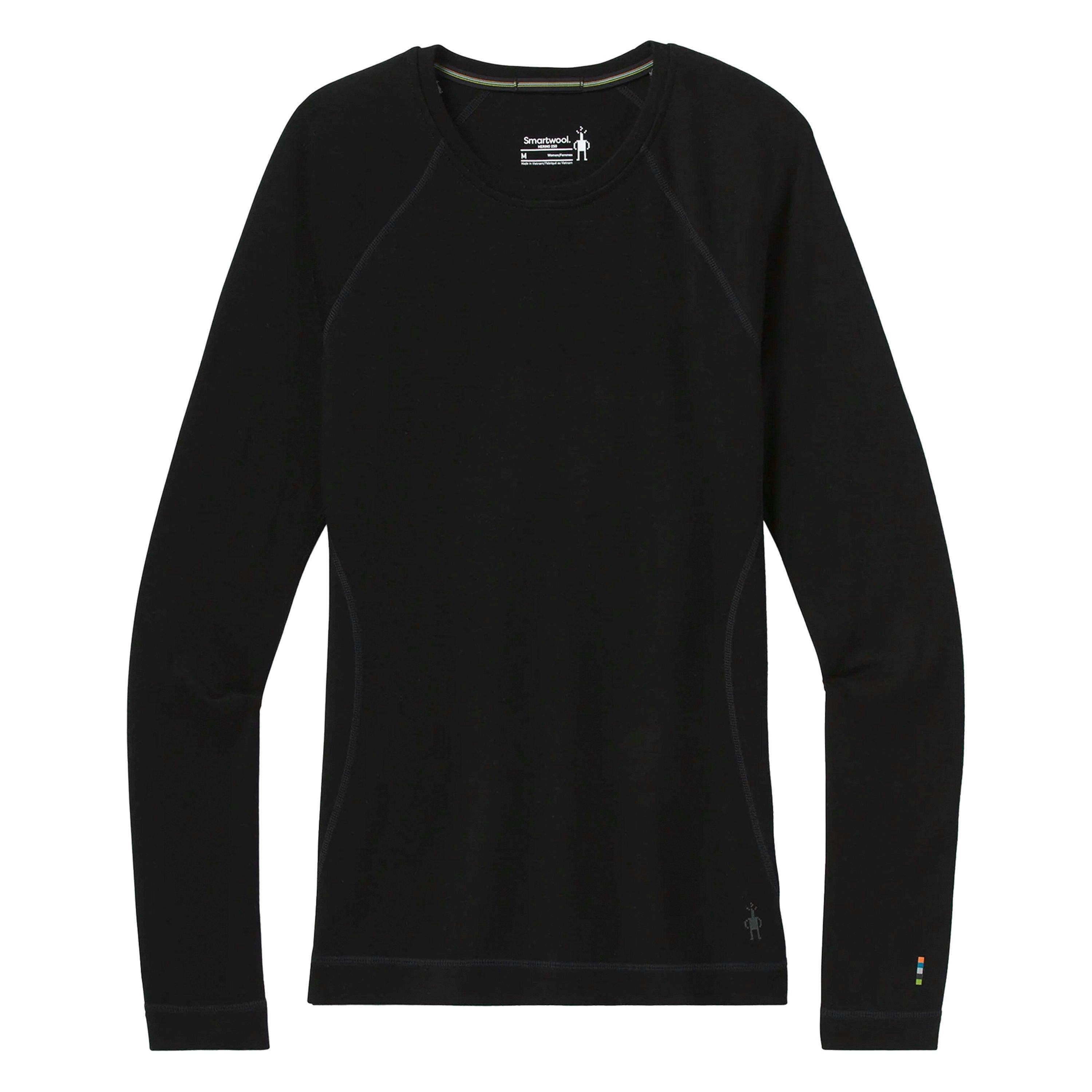 Womens Classic Thermal Merino Base Layer Crew Long Sleeve Top , view 2 of 4