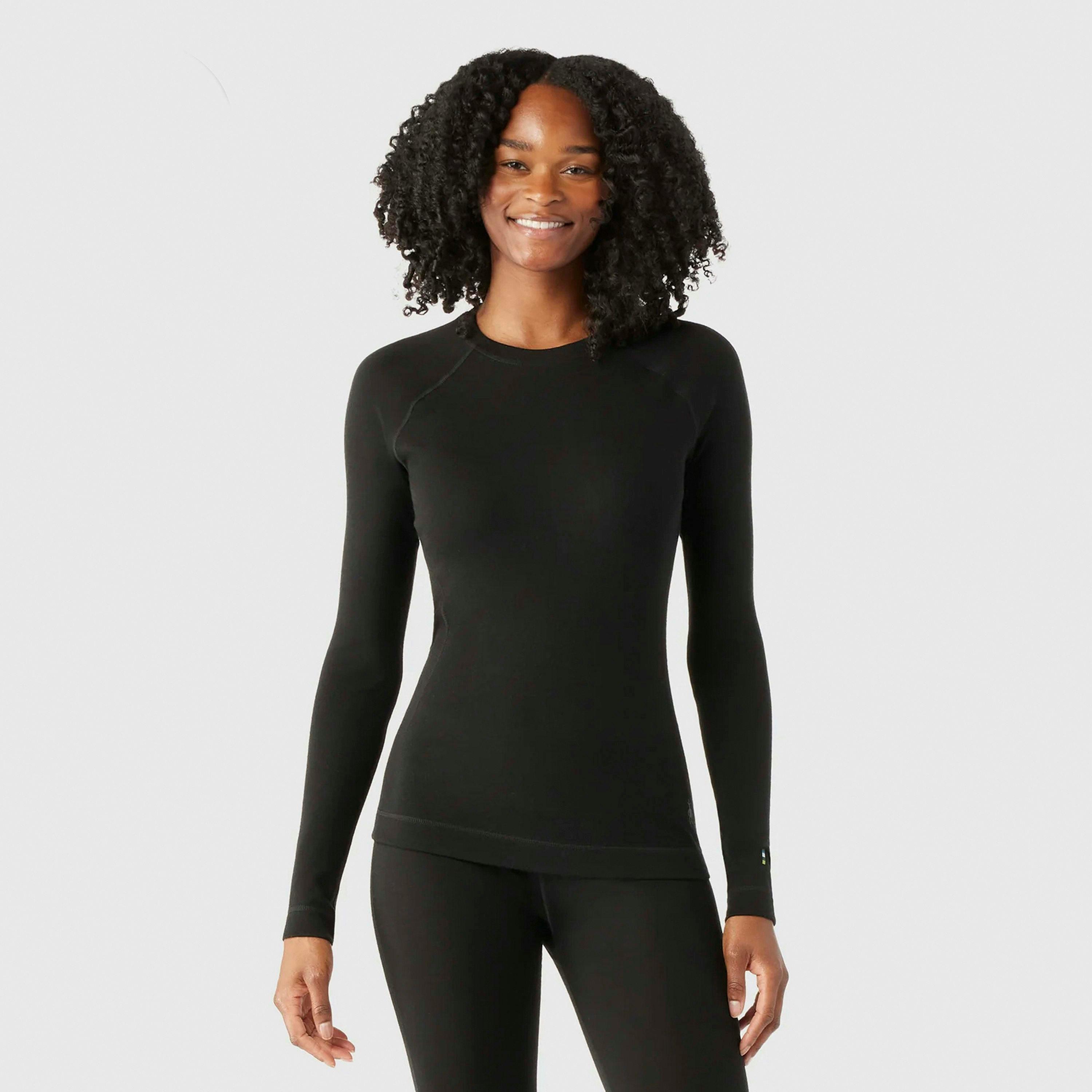 Womens Classic Thermal Merino Base Layer Crew Long Sleeve Top , view 3 of 4