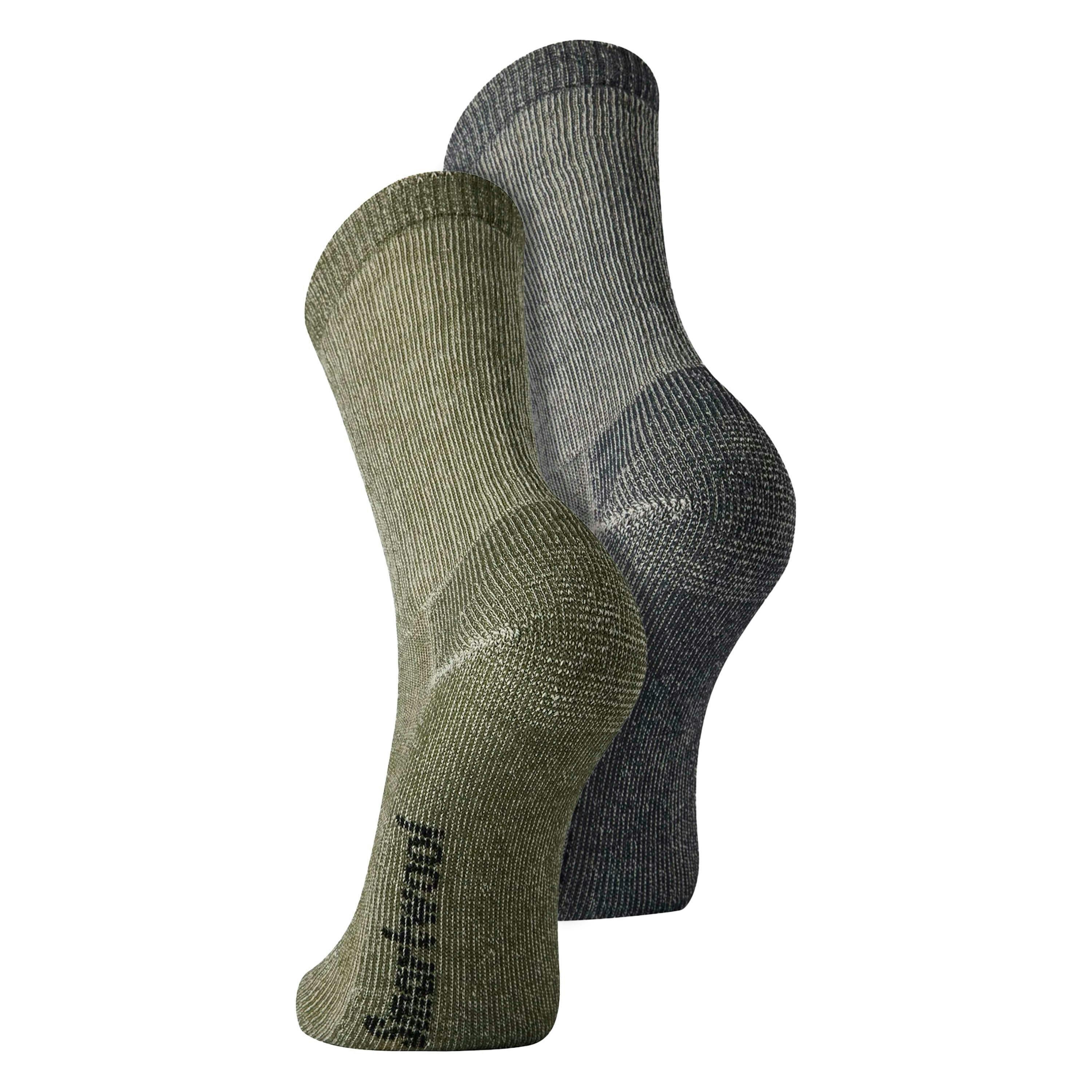 2 Pack Hike Classic Full Cushion Merino Wool Unisex Crew Hiking Socks , view 2 of 5
