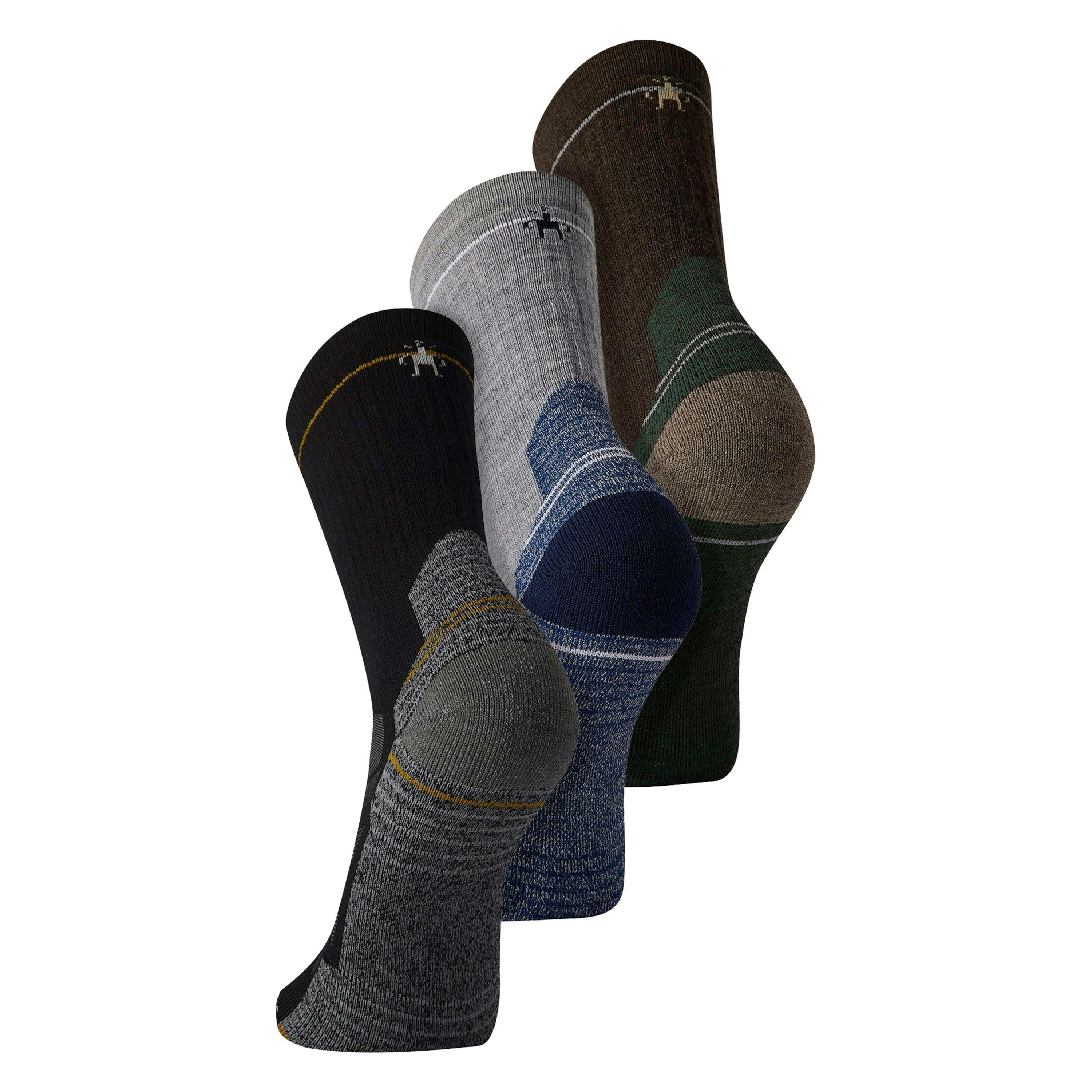 3 Pack Hike Full Cushion Merino Wool Unisex Crew Walking Hiking Boot Socks , view 2 of 5