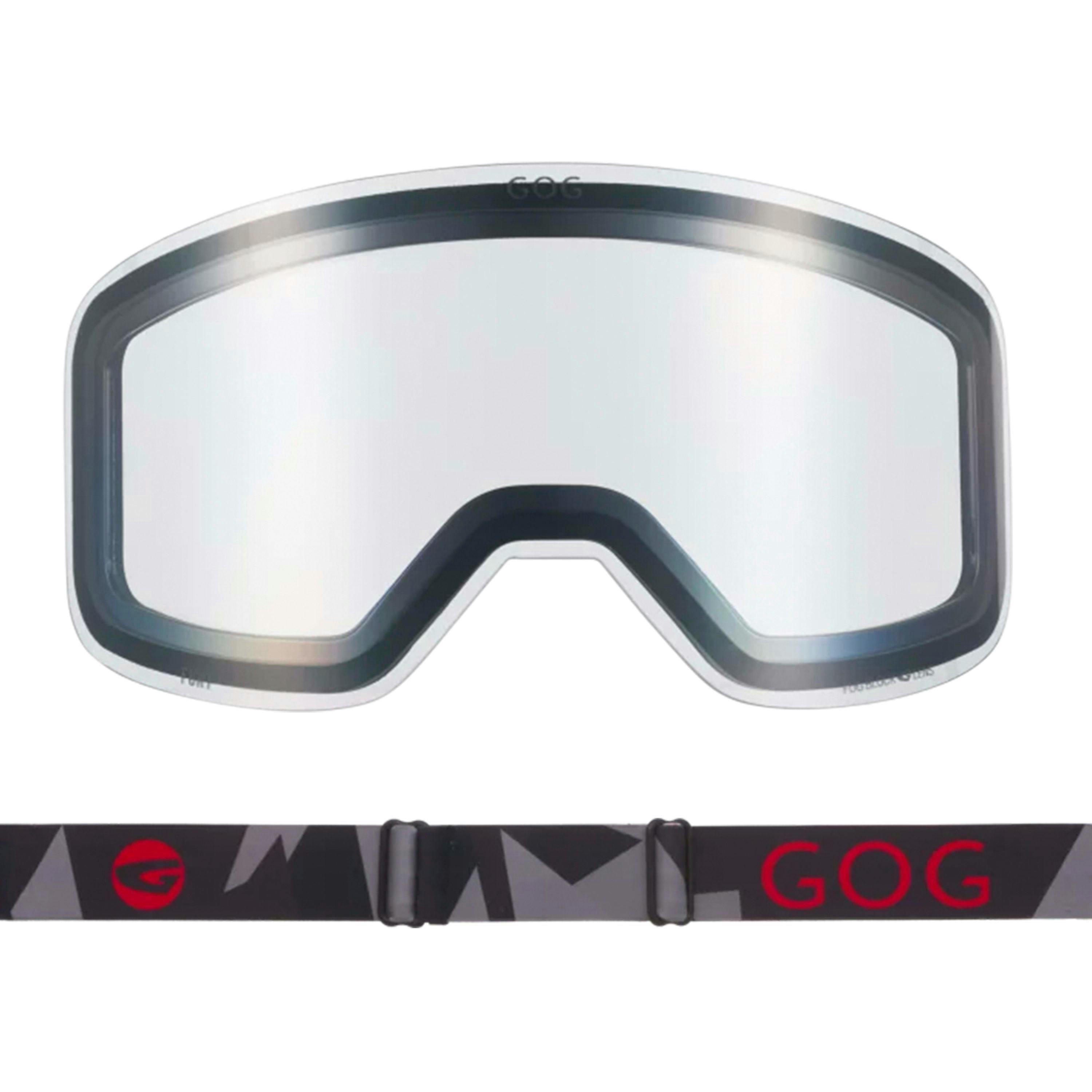 Unisex UV400 Ski Snowboard Goggles with Magnetic Anti-Fog Mirror Double Lens , view 4 of 5