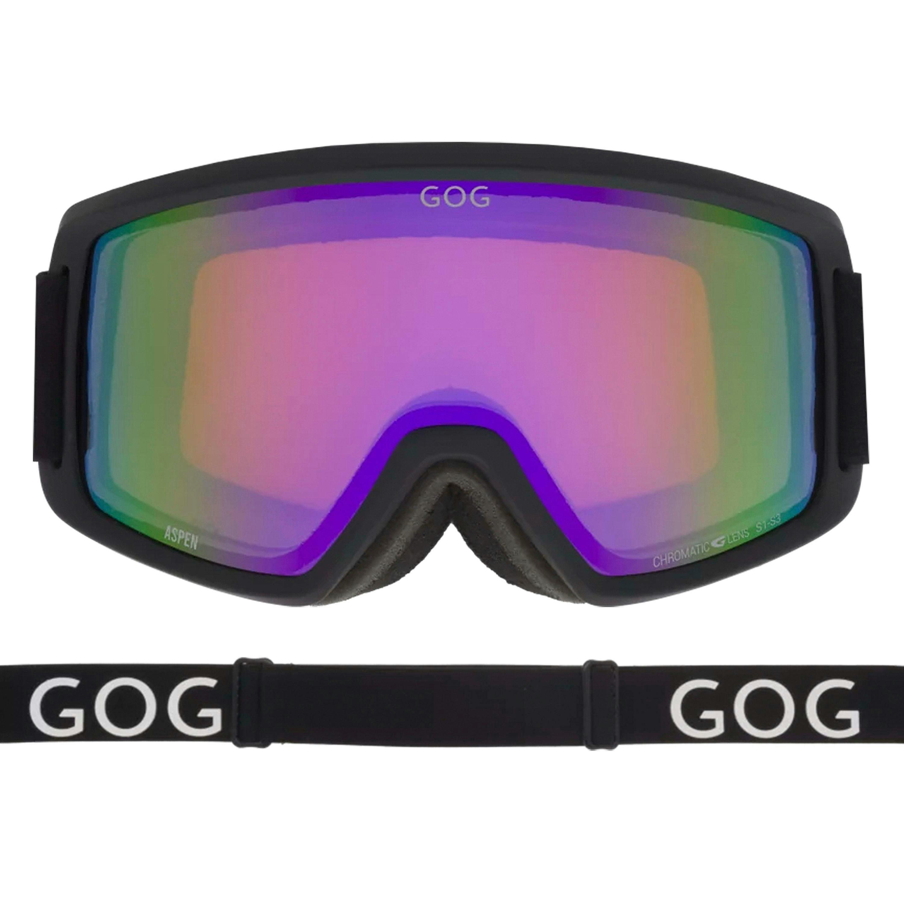 Unisex Aspen UV400 Ski Snowboard Goggles with Anti-Fog Mirror Double Lens , view 3 of 5