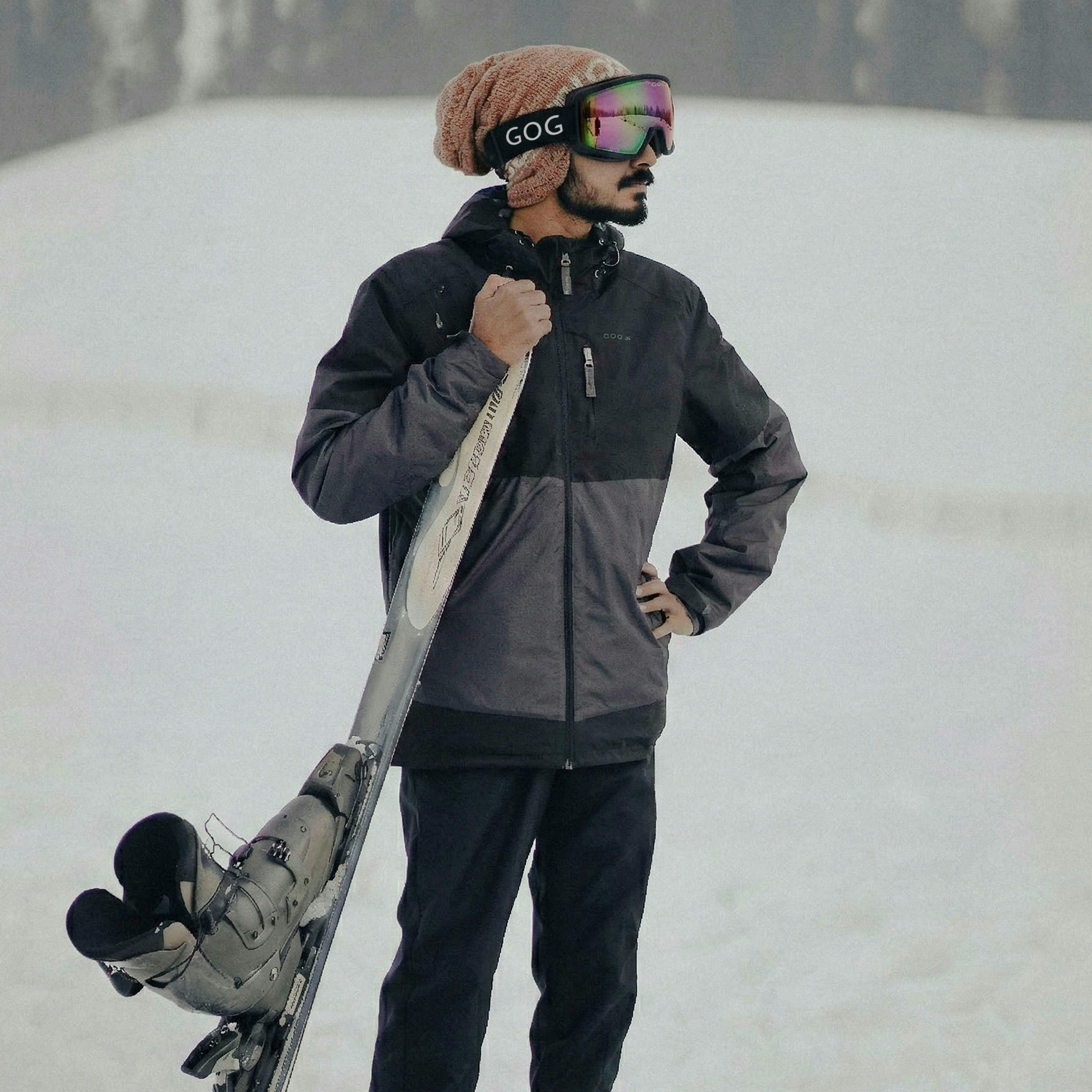 Unisex Aspen UV400 Ski Snowboard Goggles with Anti-Fog Mirror Double Lens , view 5 of 5