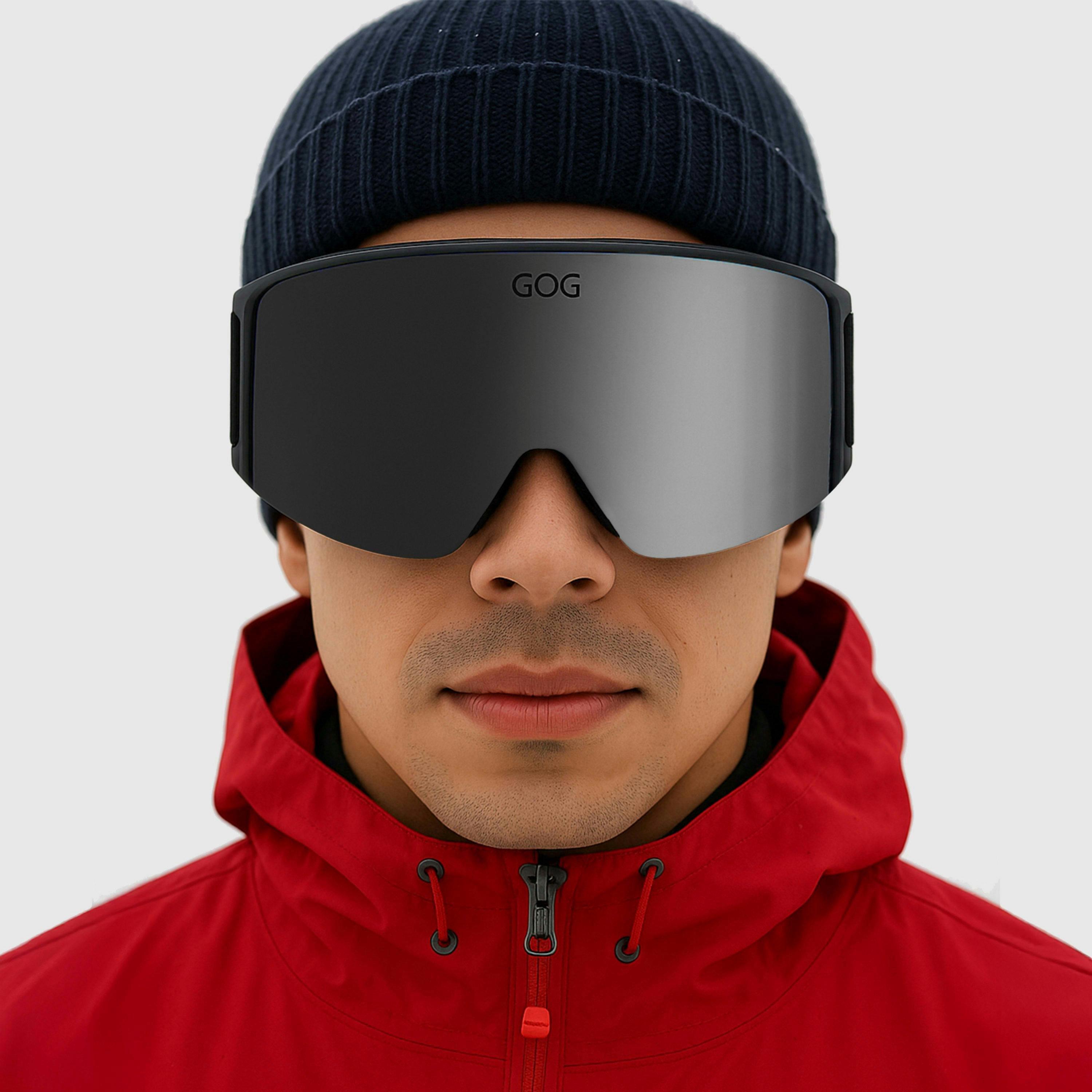 Unisex Stratus UV400 Ski Snowboard Goggles with Anti-Fog Mirror Double Lens , view 3 of 5
