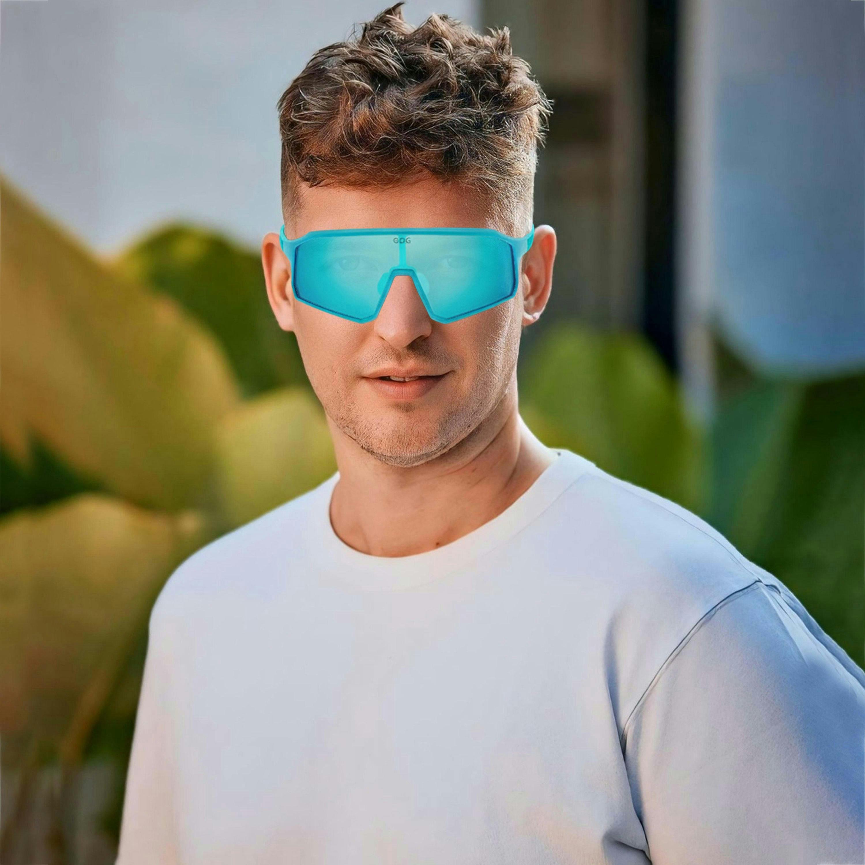 Unisex Bike & Run Sunglasses with UV400 Protection and Adjustable Fit , view 5 of 5