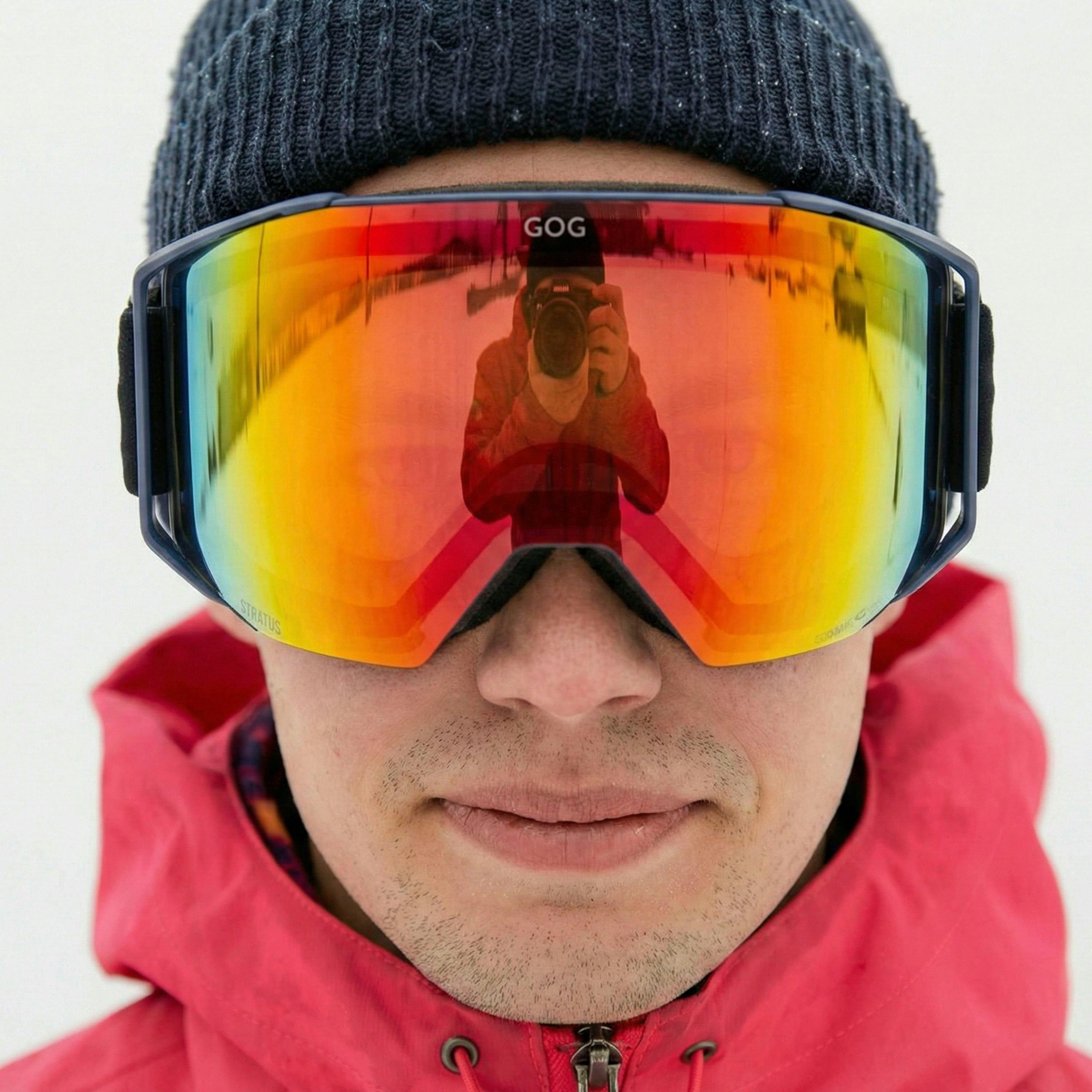 Unisex Ski Snowboard UV400 Goggles with Photochromic Anti Fog Lens , view 5 of 5