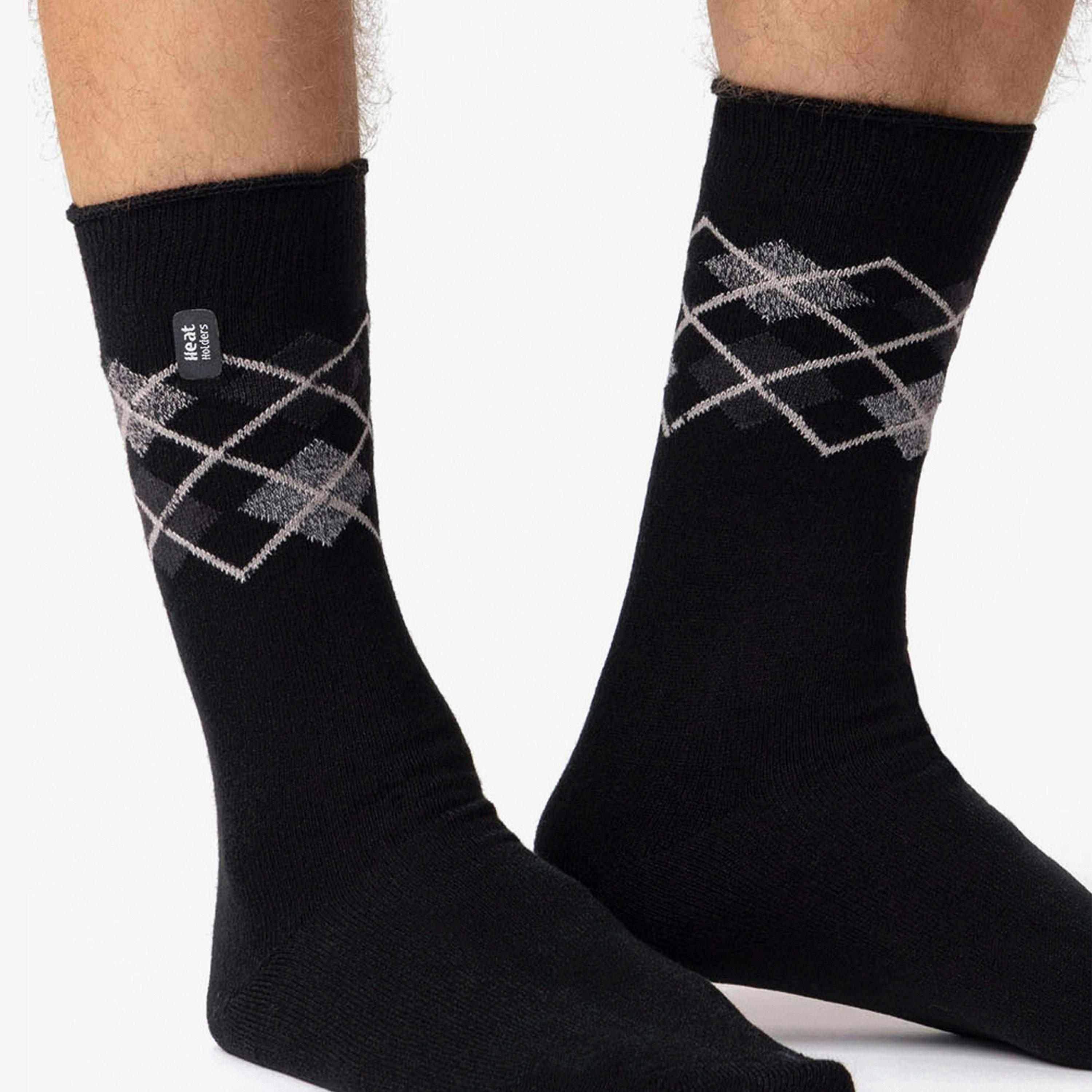 Mens Ultra Lite Thermal Socks Warm Lightweight Winter Dress Socks , view 3 of 5