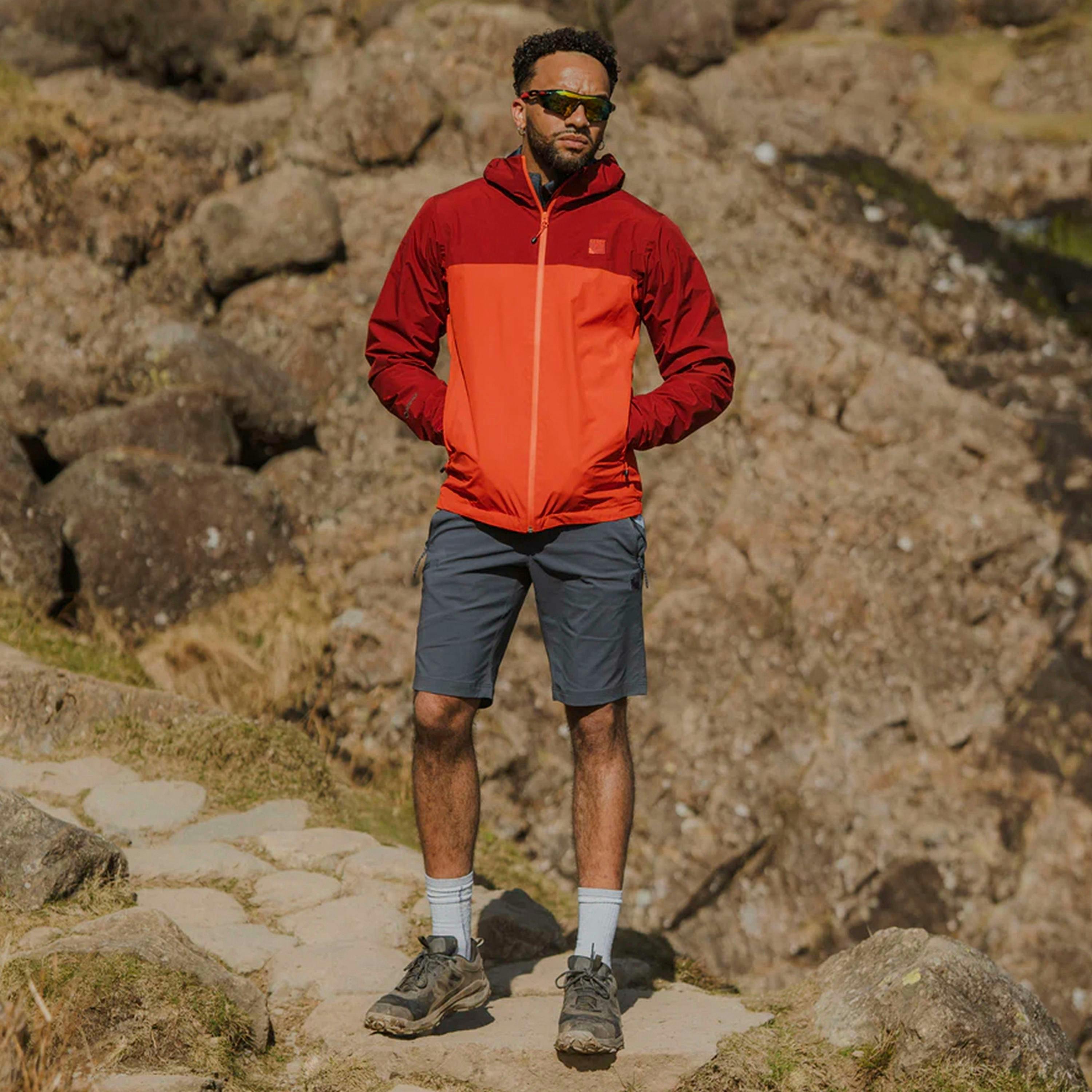 Mens Waterproof Outdoor Jacket with Hood Windproof Rain Shell Coat , view 5 of 5