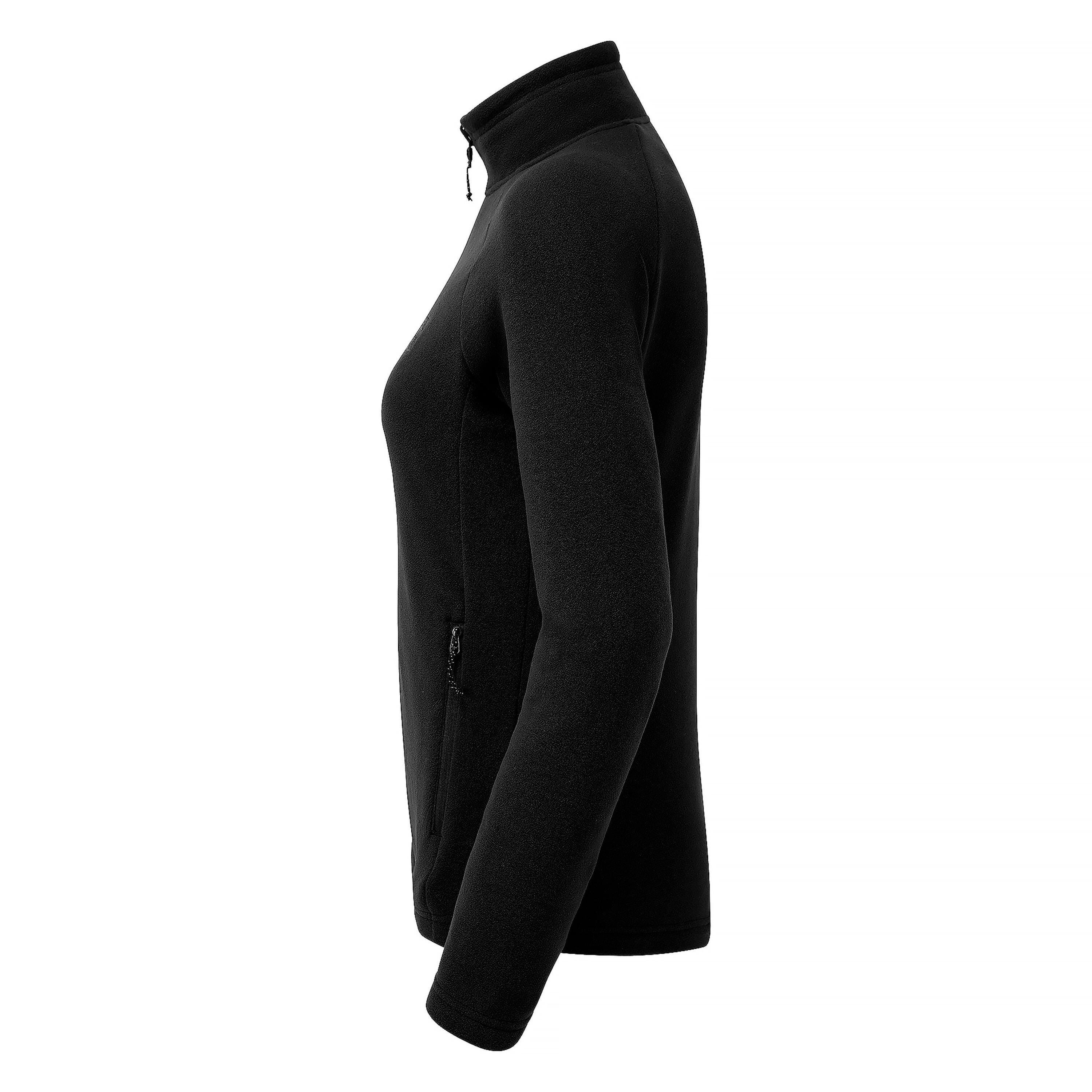 Womens Lightweight Fleece Jacket with Zipped Pockets and Fitted Warm Collar , view 3 of 5