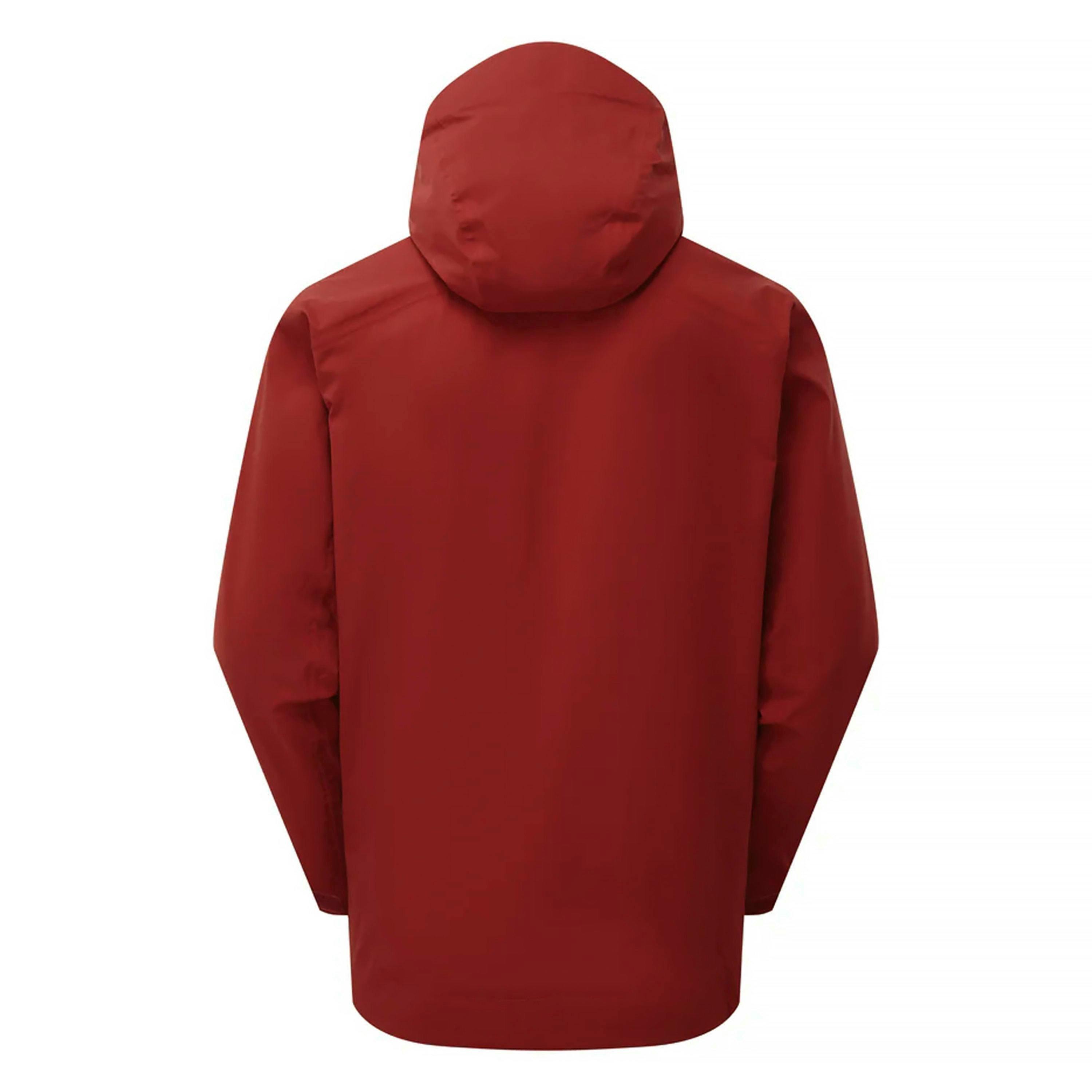 Mens Lightweight Waterproof Hiking Jacket with Hood Half Zip Rain Shell Coat , view 2 of 5